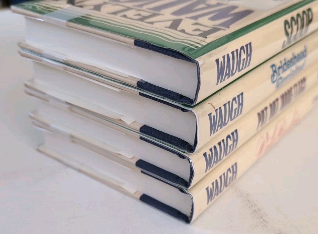 Evelyn Waugh Lot of 4 Books Vintage 1977-79 HC/DJ Little, Brown & Co.