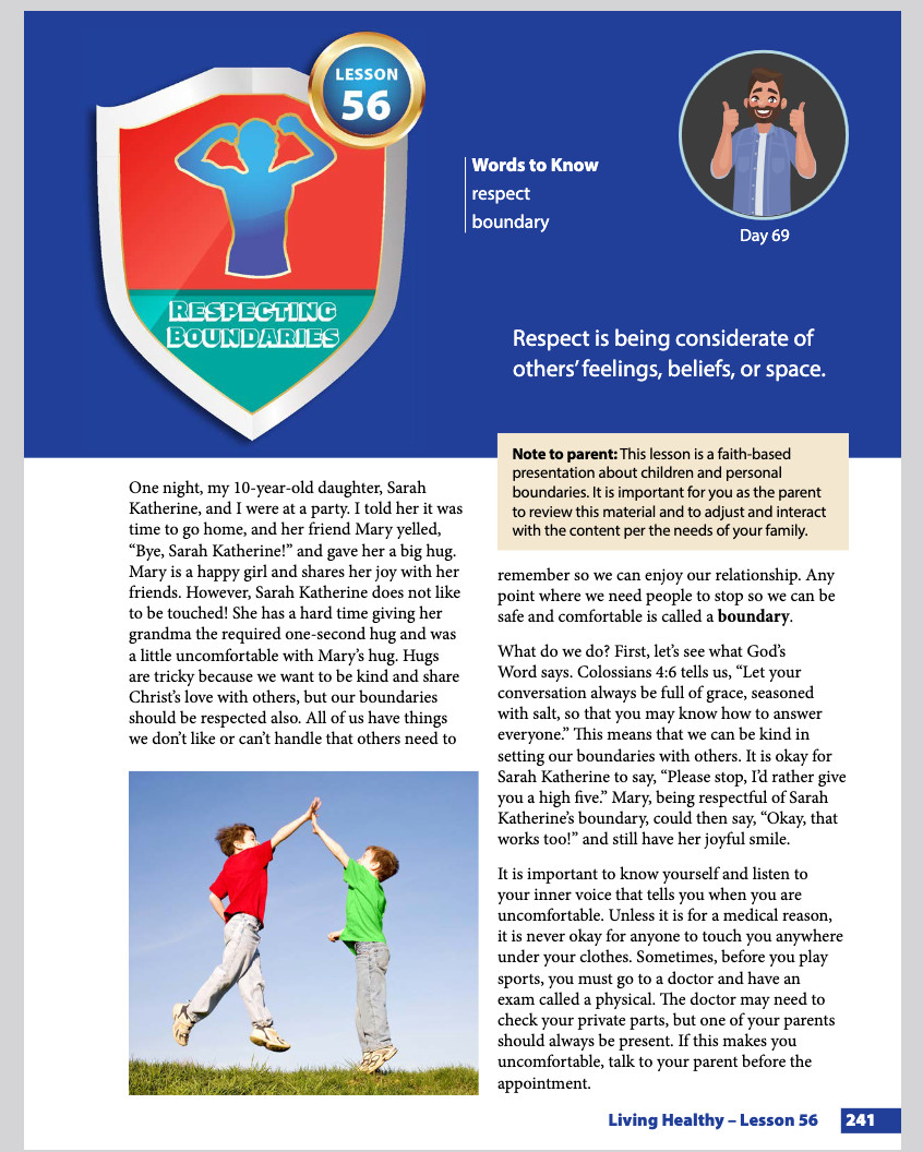 Masterbooks LIVING HEALTHY 4th 5th or 6th Grade Health curriculum MB homeschool