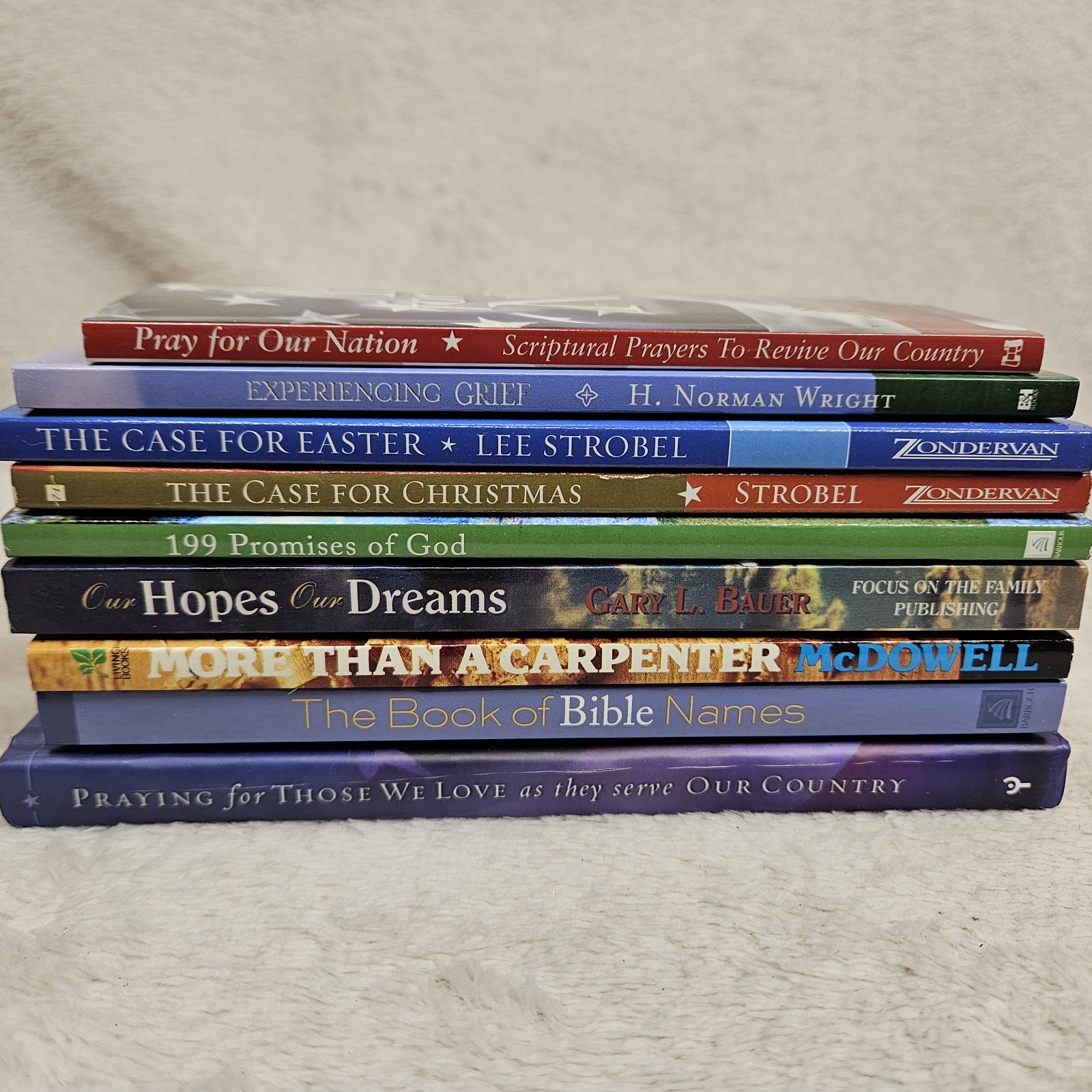 Pocket Size Religious Book Lot Of 9 Prayers Inspirational Christian Life Family