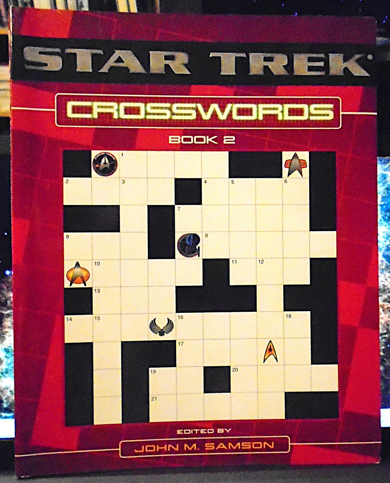 Rare Star Trek Crosswords Book 2 – John M. Samson – 2003 – Like New