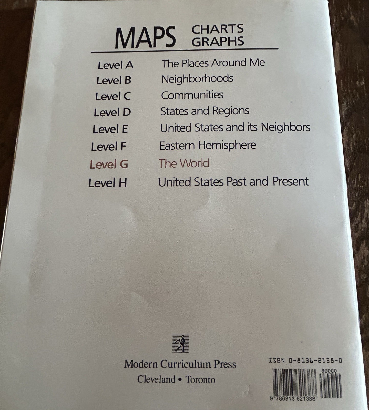 Maps Charts Graphs Level G + Level H Modern Curriculum Press Geographpy Homescho