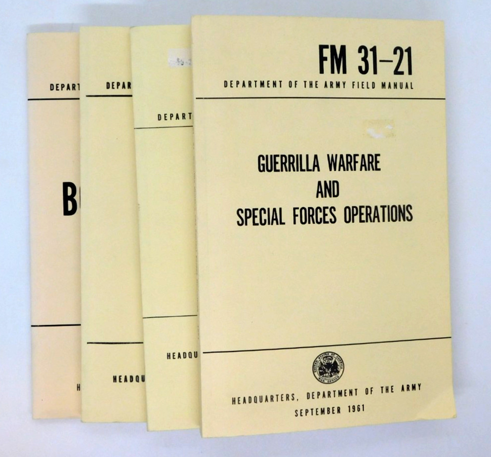 Book Department Of The Army Field Manuals Reprints 1960s Lot of 4