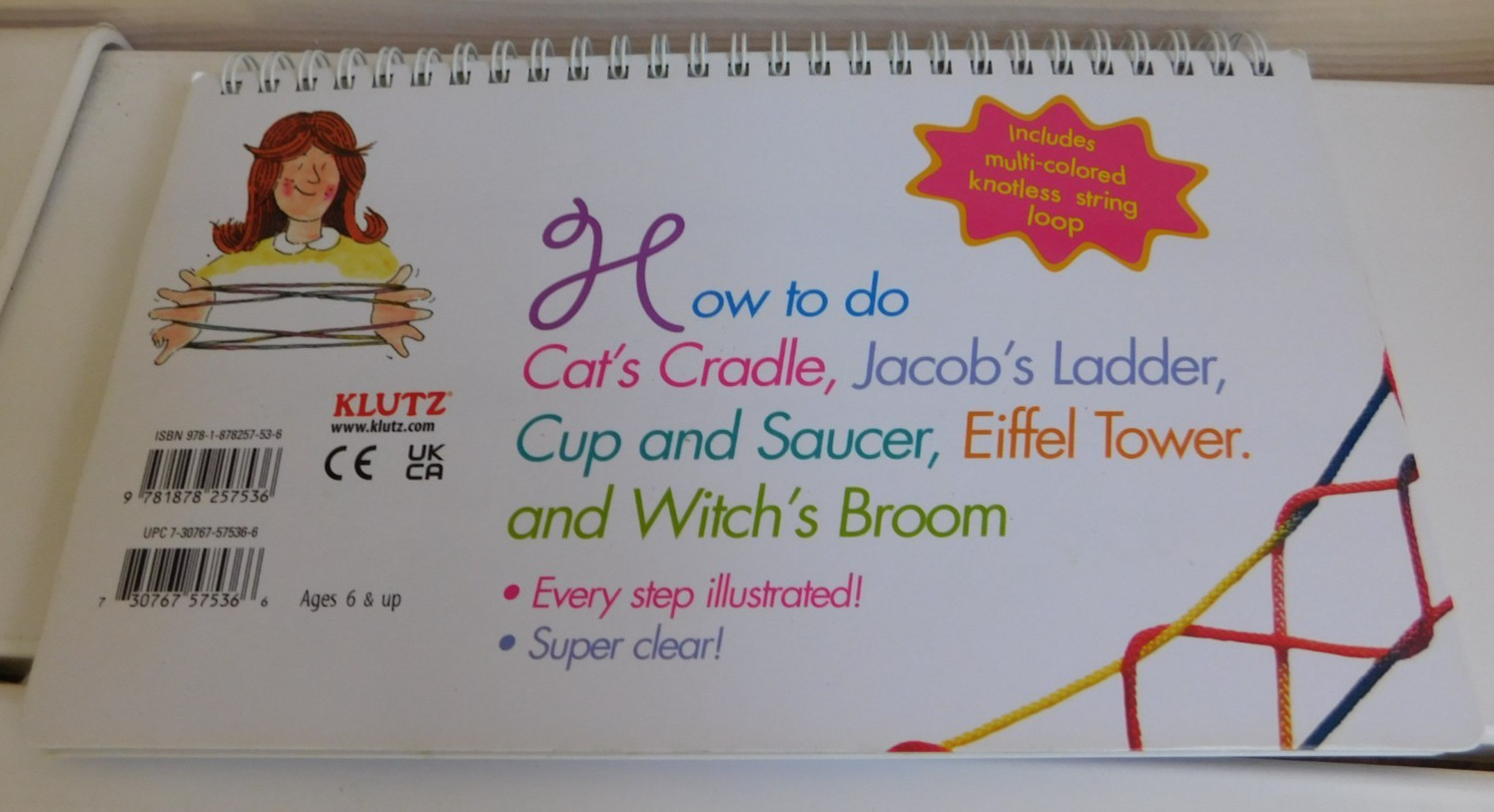 Cat’s Cradle Book of String Figures Spiral-bound By Anne Akers Johnson New