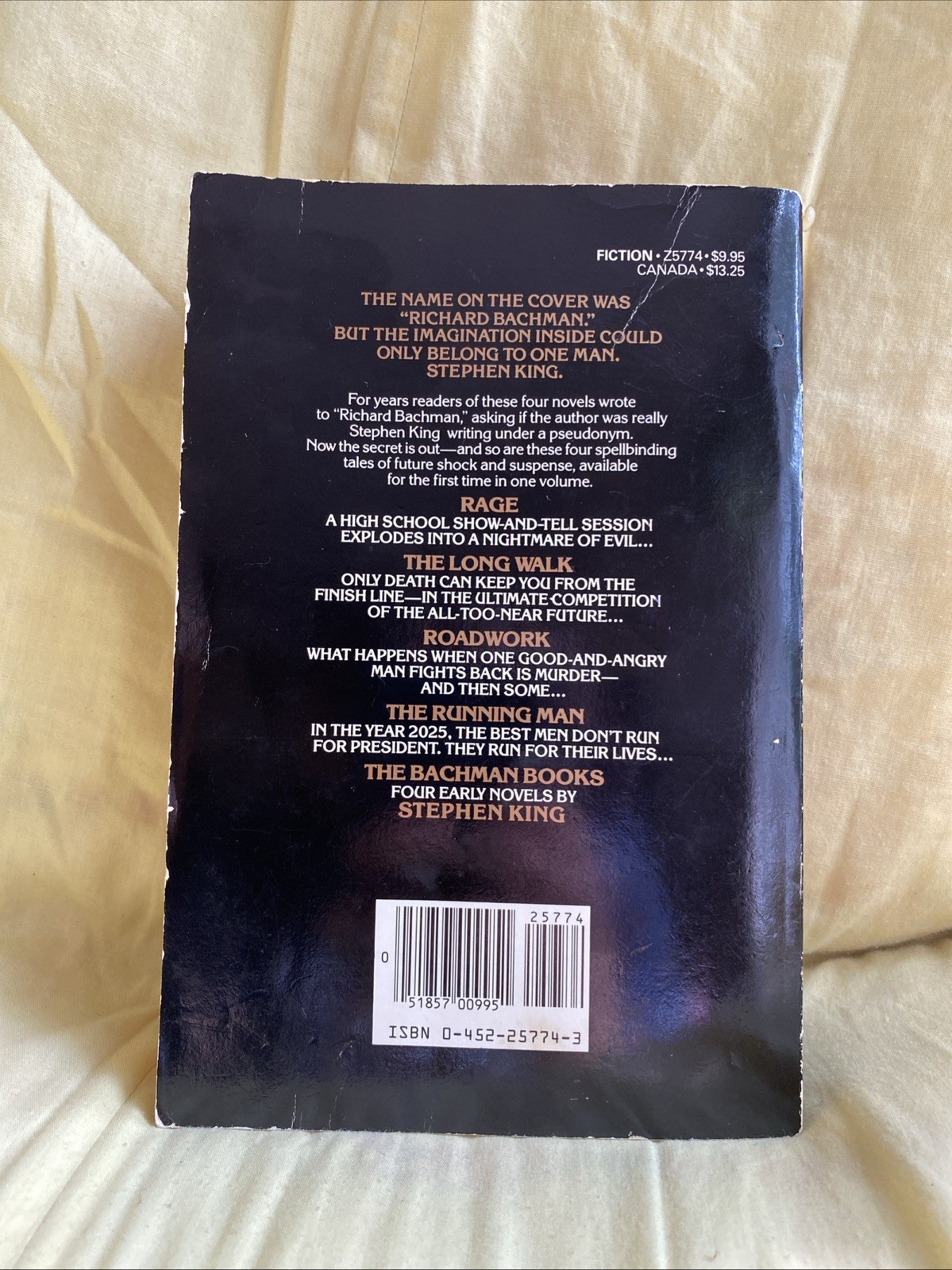 The Bachman Books by Stephen King (1st Plume Omnibus Printing, 1985)