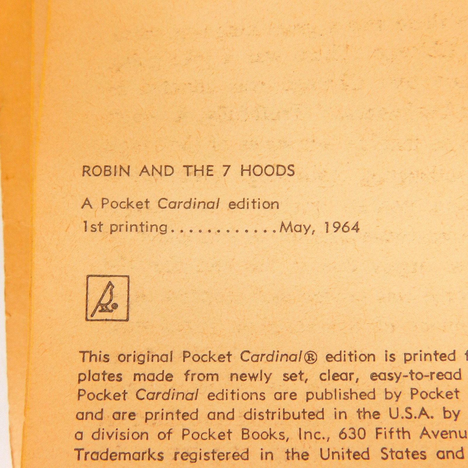 Vintage Robin and 7 Hoods 1st Print 1964 16 pages Illustrations