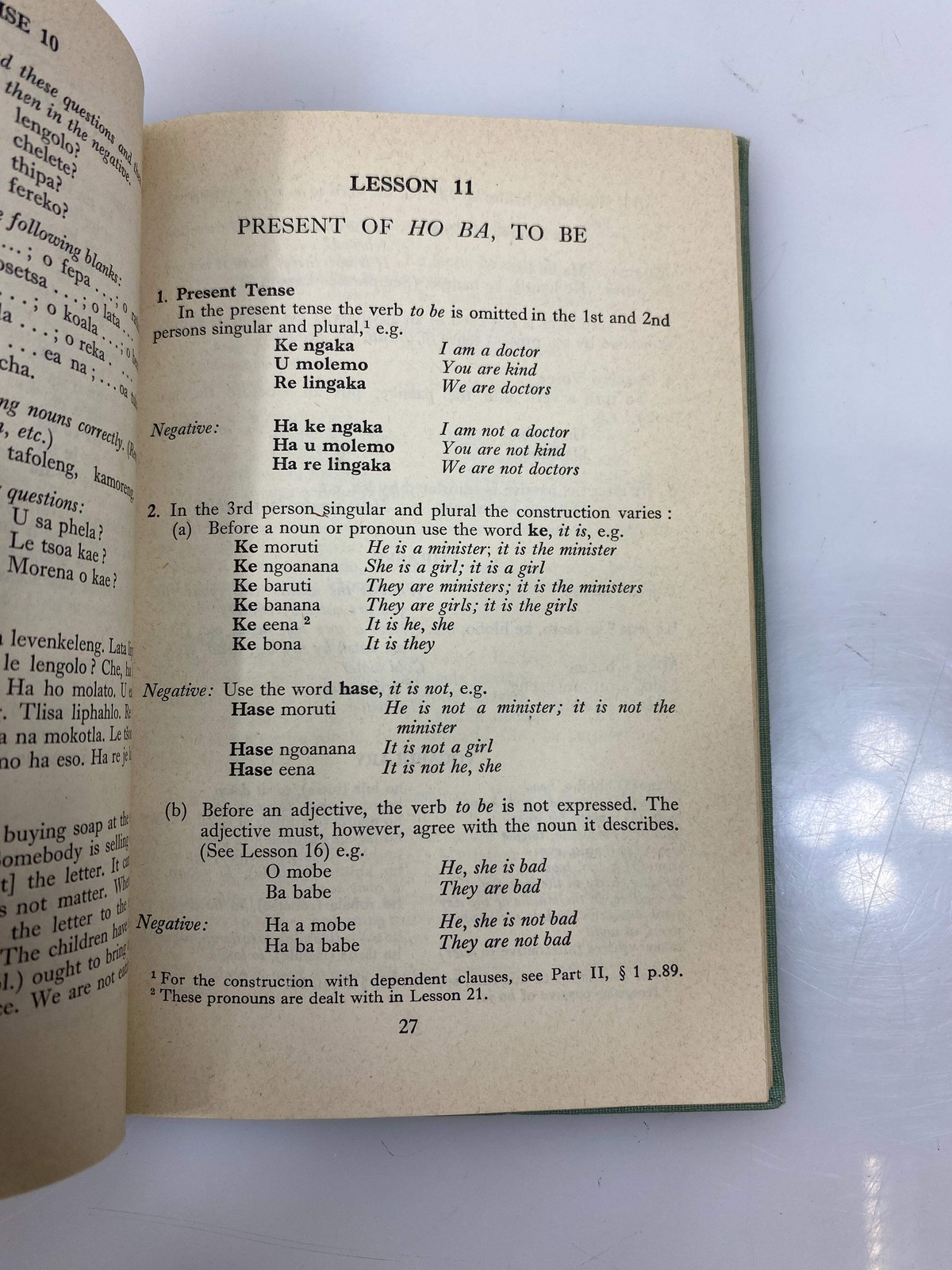 Everyday Sesotho Grammar by Sharpe Ex-library 1960 HC