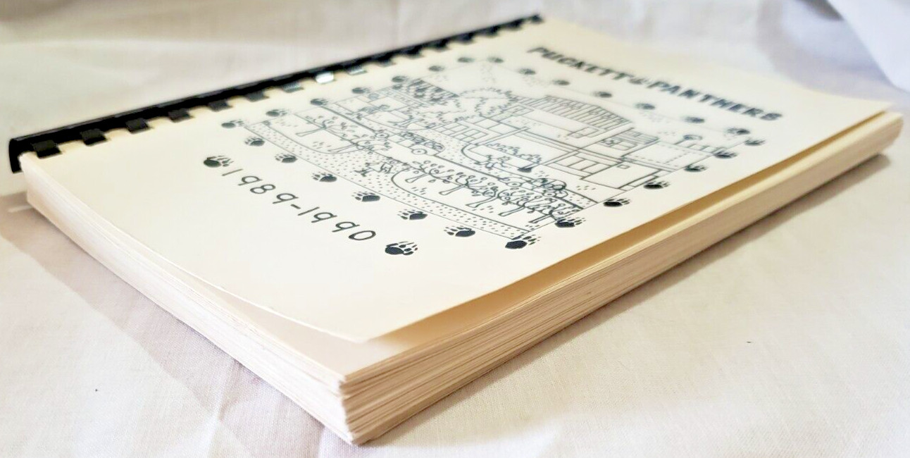 Puckett Panthers 1989-1990 Cookbook Elementary School Recipes Amarillo Tx
