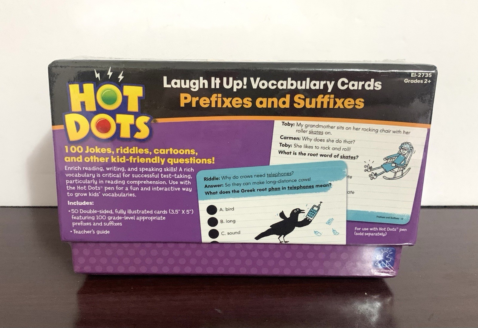 Hot Dots Prefixes And Suffixes Learning Cards Grade 2+ Brand New