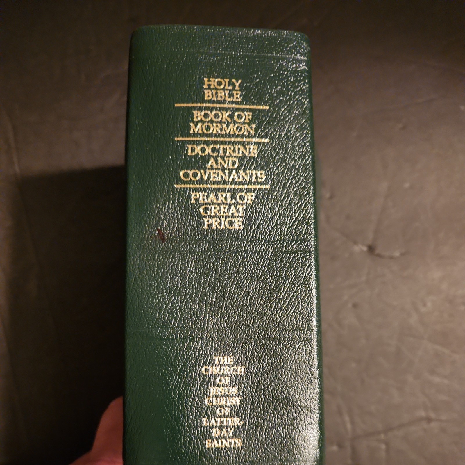 2004 green Leather Indexed Quadruple Combination nice clean copy 4in x 6in