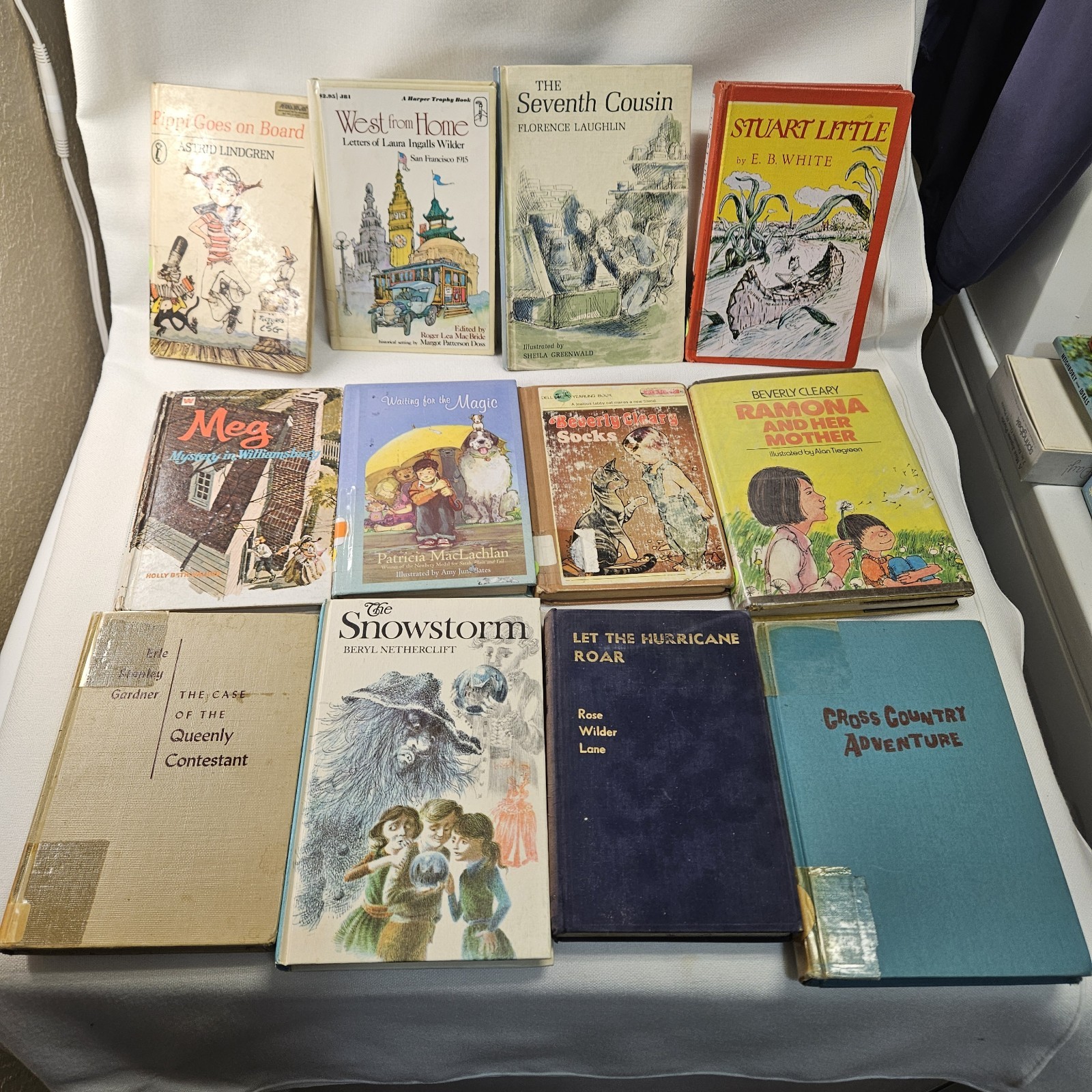 Vtg Chapter Books Novels Fiction HC Lot Children Youth School Reader Ex Lib