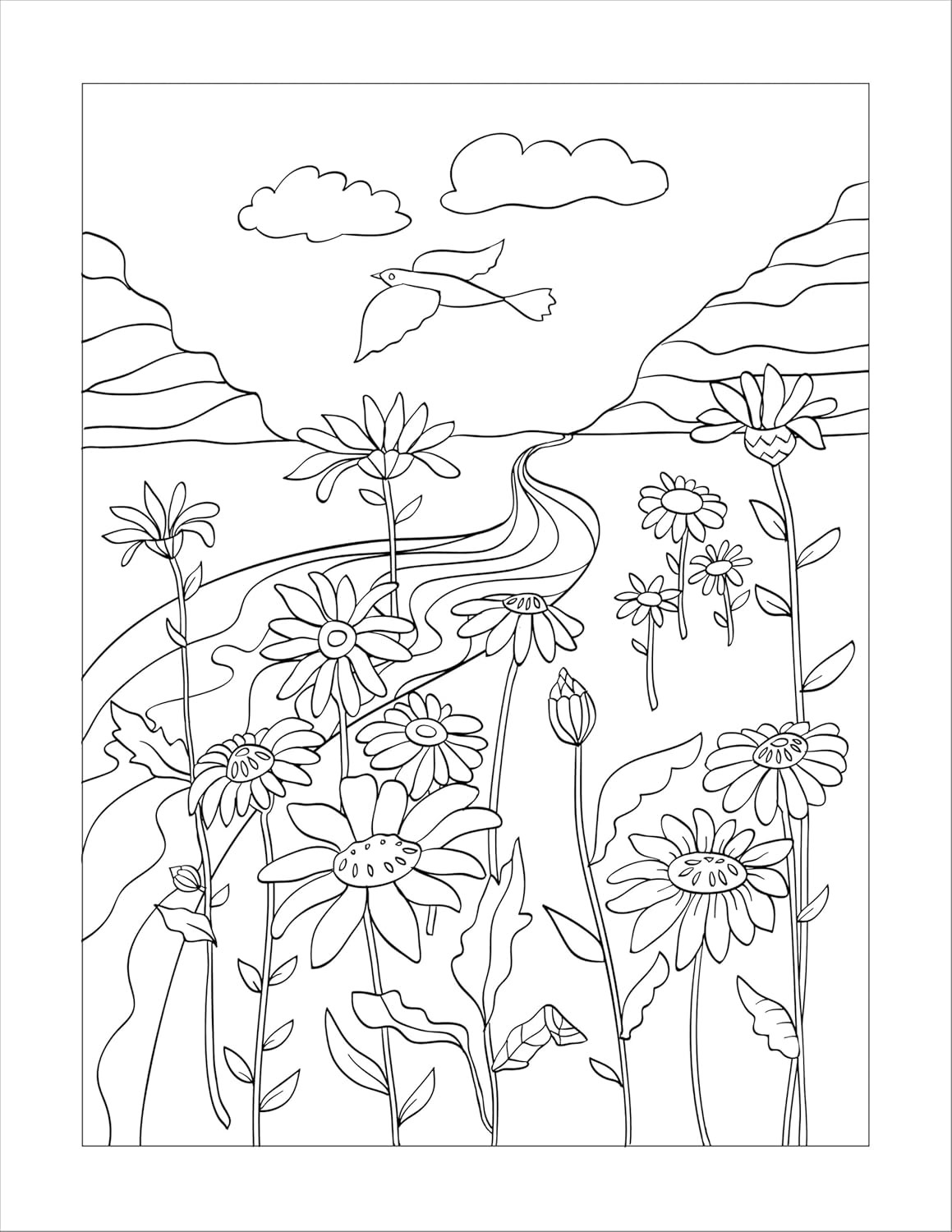 Mom Coloring Book for Stress Relief Easy Pages Relaxing Adult Coloring