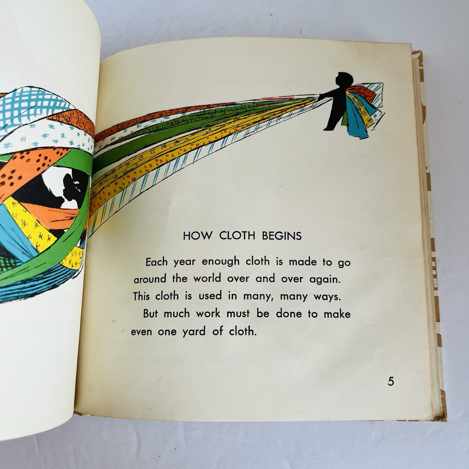 Vintage 1964 How We Get Our Cloth Edith McCall Hardcover Book Textiles Weaving