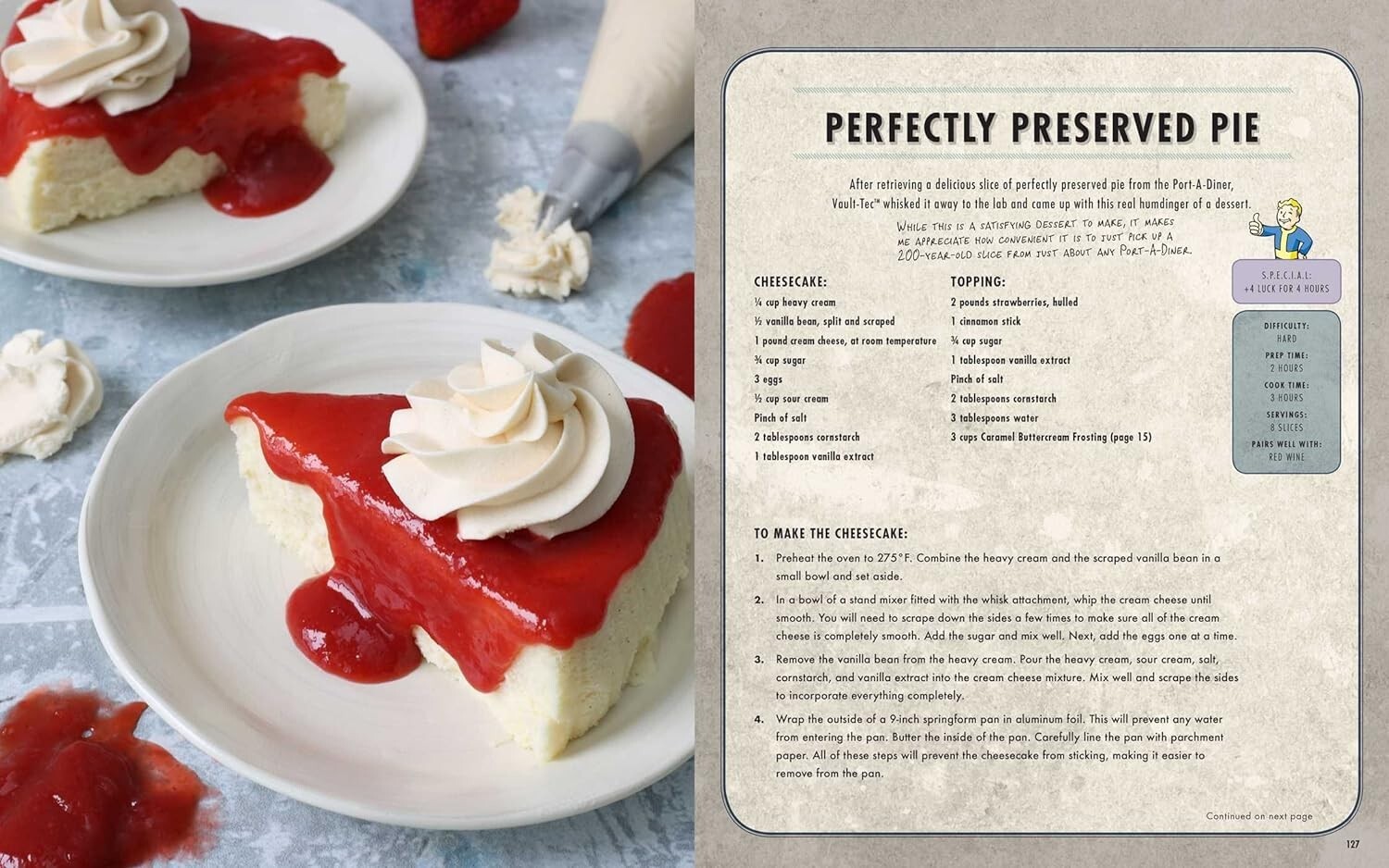 Fallout: The Vault Dweller’s Official Cookbook Hardcover Art Food Guide 3 4 76