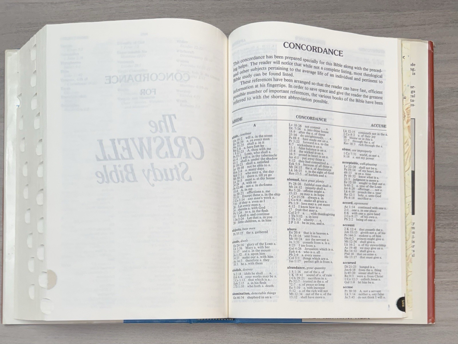 Criswell Study Bible 1979 Thumb Indexed; Blue Hardcover Dust Jacket; Nelson 851