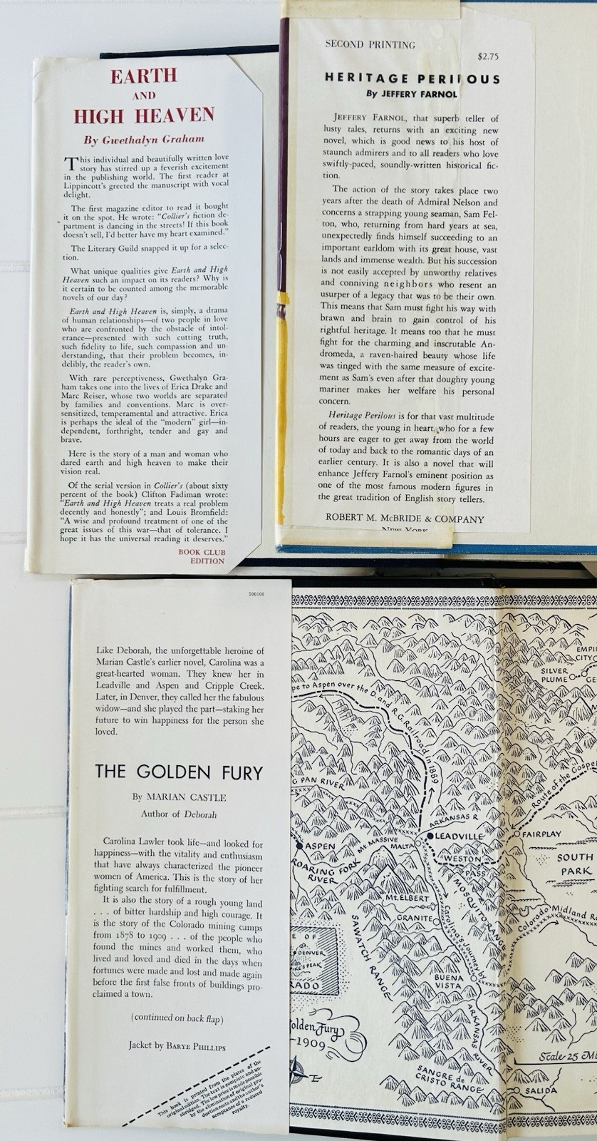 VTG Novels Book Lot of 10 1940s-50s Hardcovers Granny’s House Smell Estate Sale