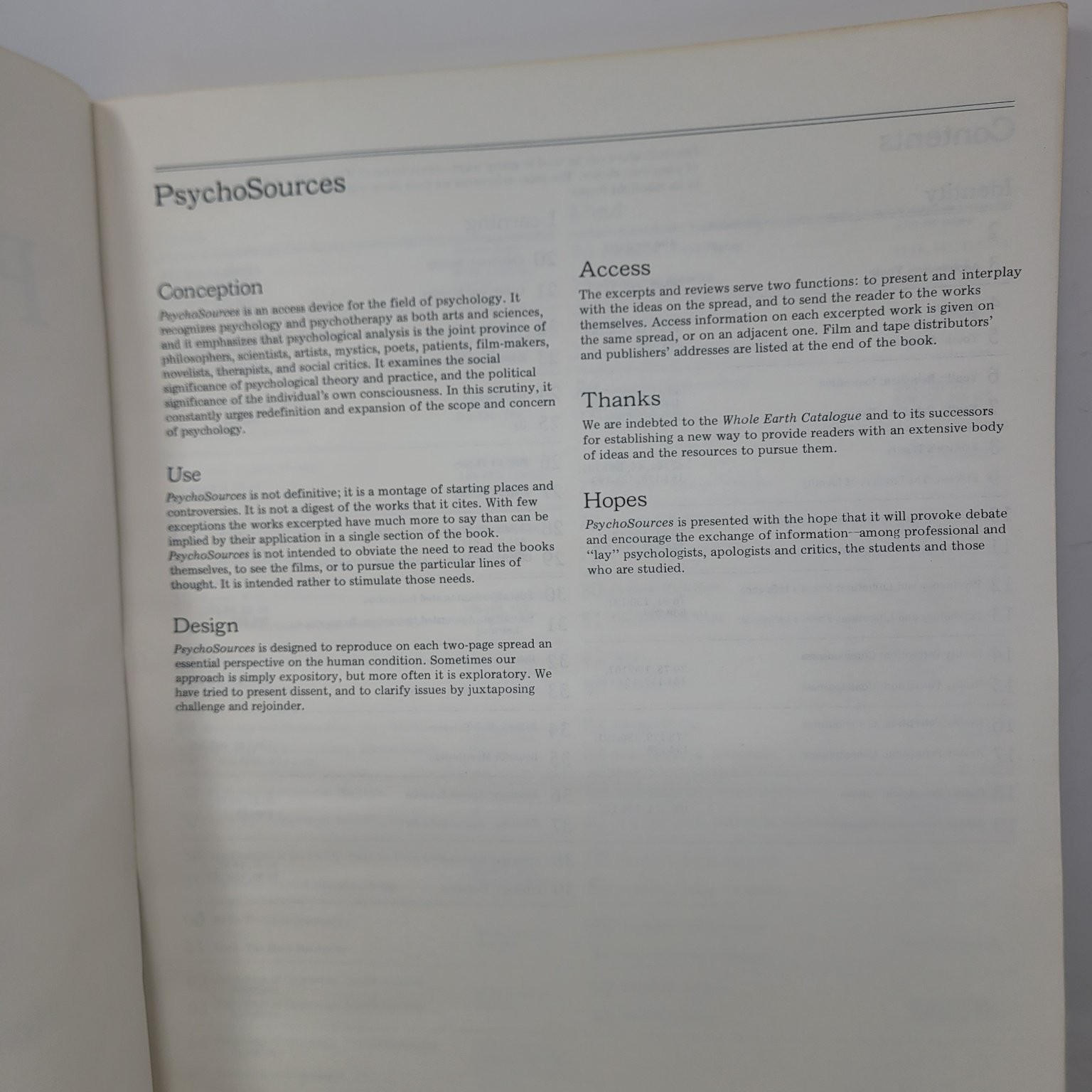 PsychoSources A Psychology Resource Catalog 1973 Psychology Today Bantam Book
