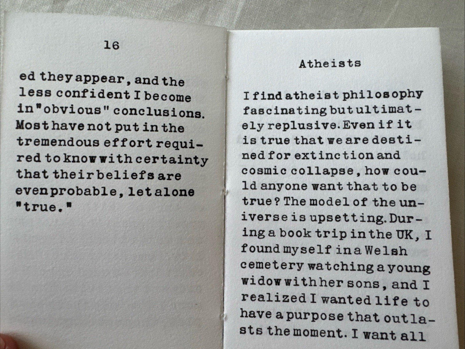 Confessions Agnostic Mormon Alexander Jolley Signed 2026 Letterpress w/ Border