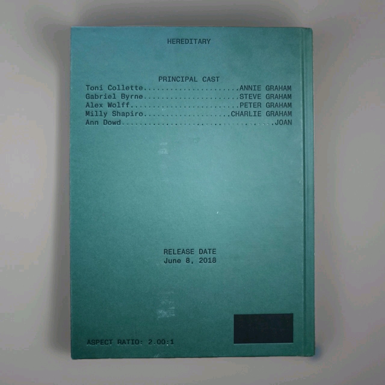 HEREDITARY SCREENPLAY BOOK Ari Aster A24 HARDCOVER 2020 horror