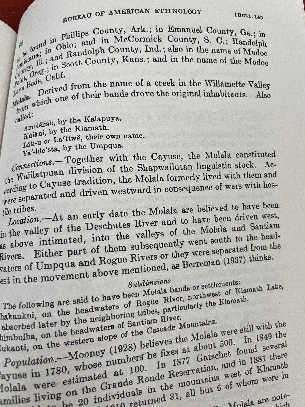 Indian Tribes of Washington, Oregon & Idaho by John Reed Swanton PB Ye Galleon