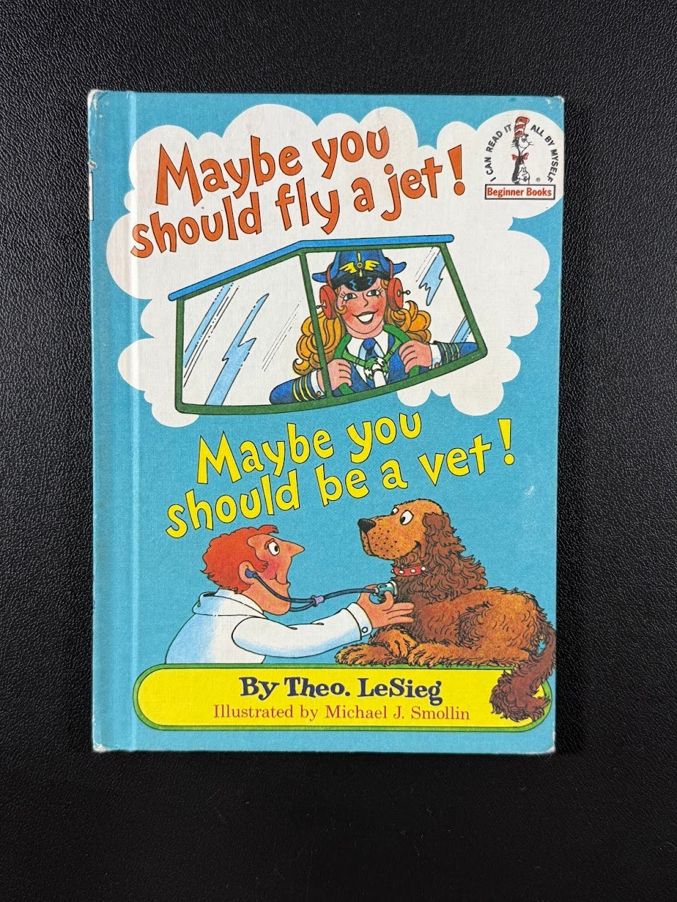 Maybe You Should Fly A Jet! Dr. Suess Hardcover – Vintage Beginner Book 1980