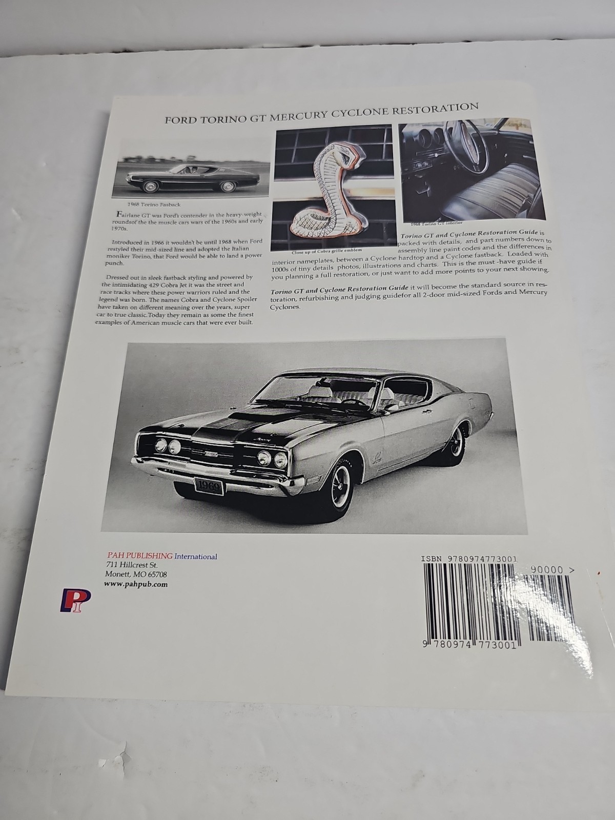 Restoration By the Numbers: Ford Torino GT and Mercury Cyclone 1968-1971 by Eden