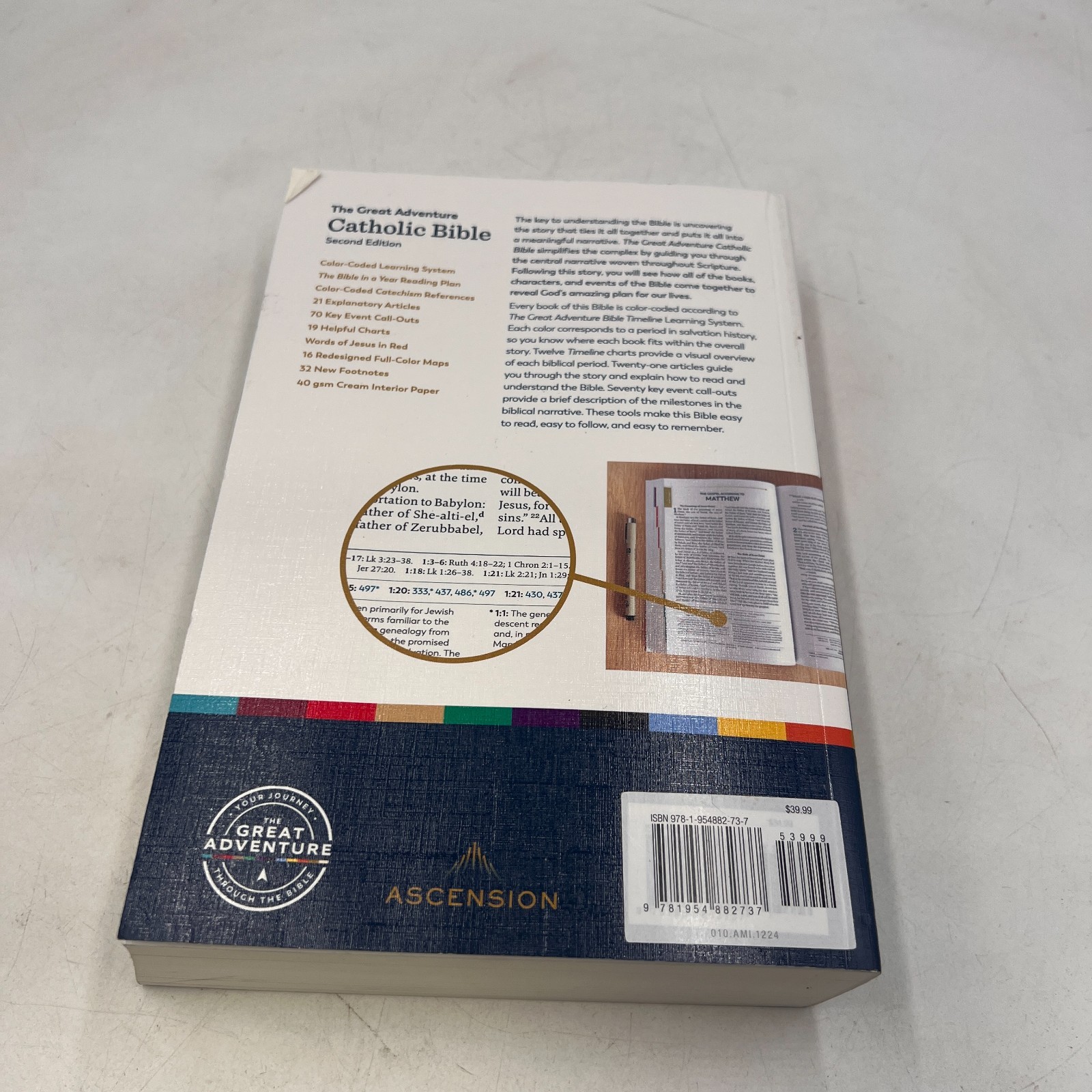 The Great Adventure Catholic Bible, – Paperback, by Jeff Cavins; Dr. – Very Good
