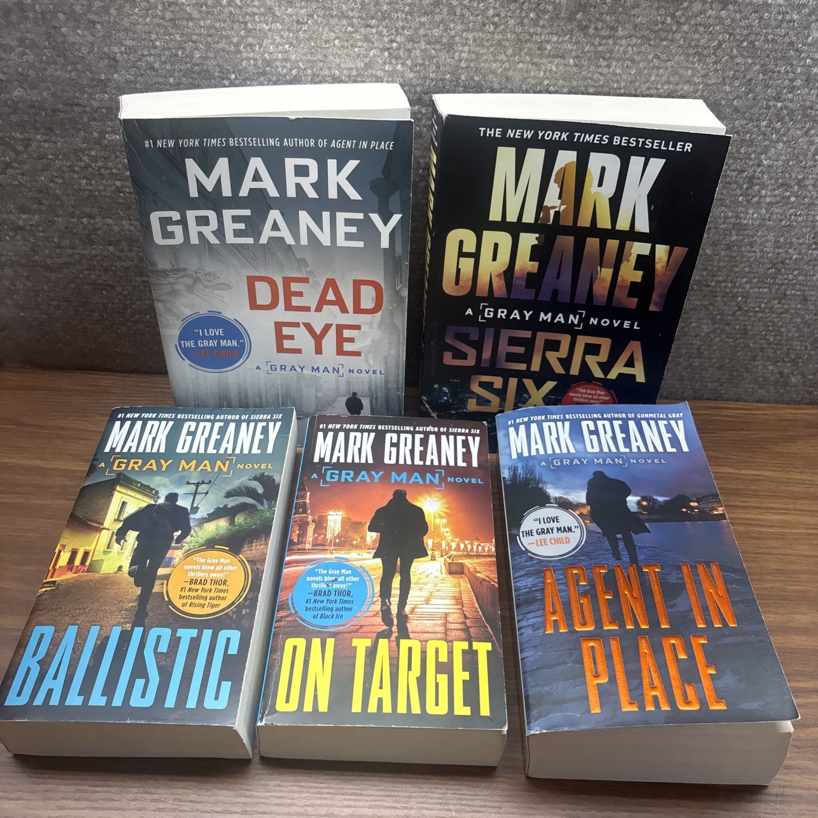 Gray Man Series Lot of 5 by Mark Greaney Paperback Thriller/Action