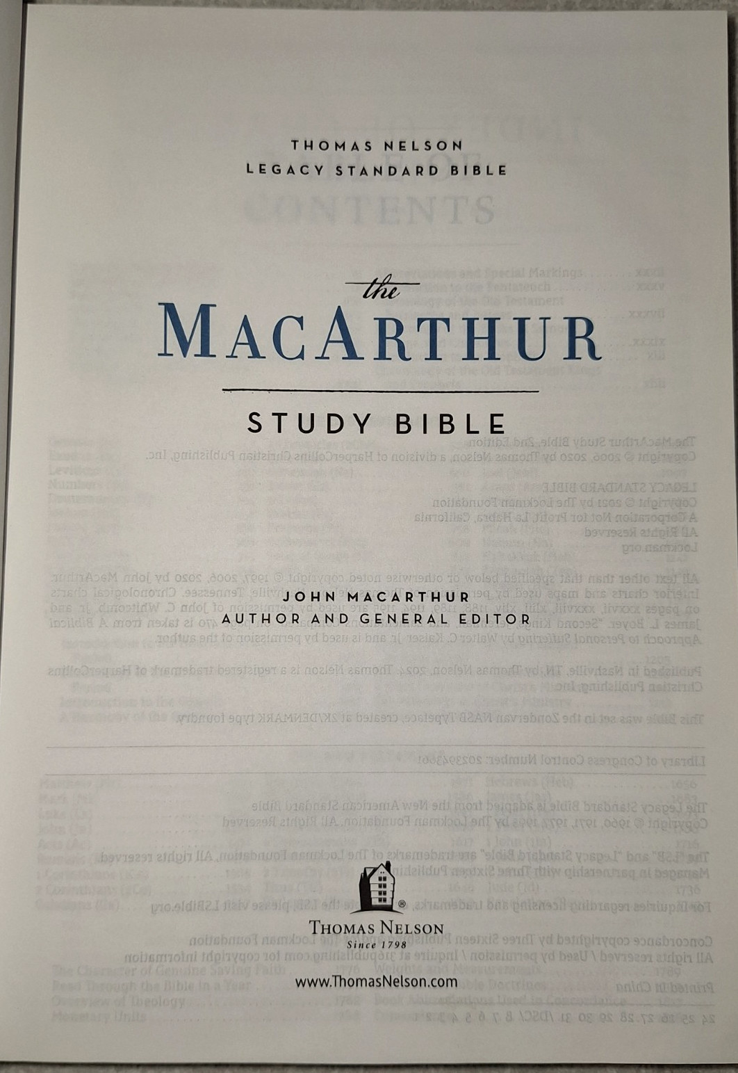 The MacArthur Study Bible, 2nd Edition, Legacy Standard Bible Hardcover Nelson