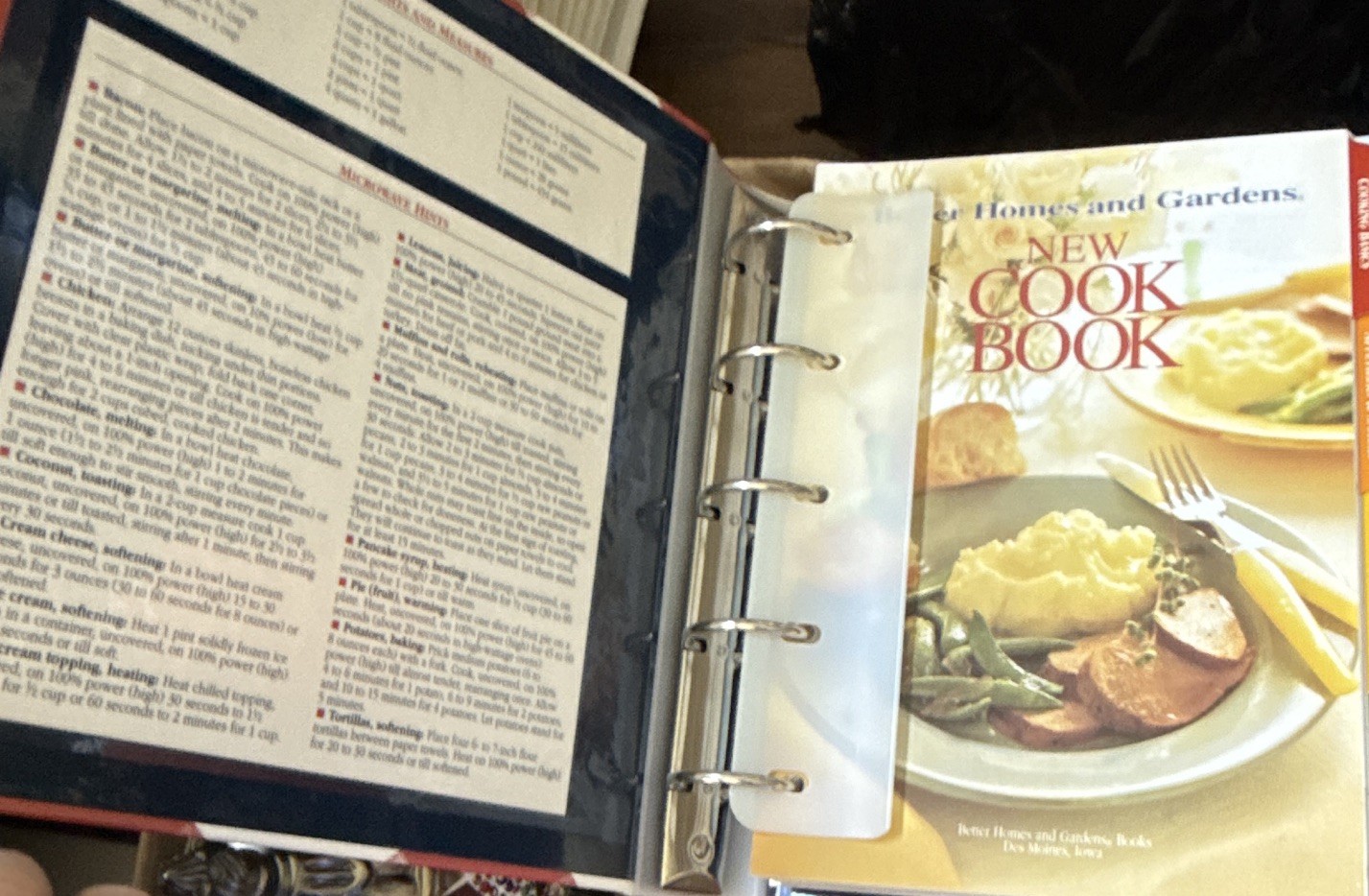 Better Homes and Gardens New Cook Book Ring/Wire Bound Illustrated 1989