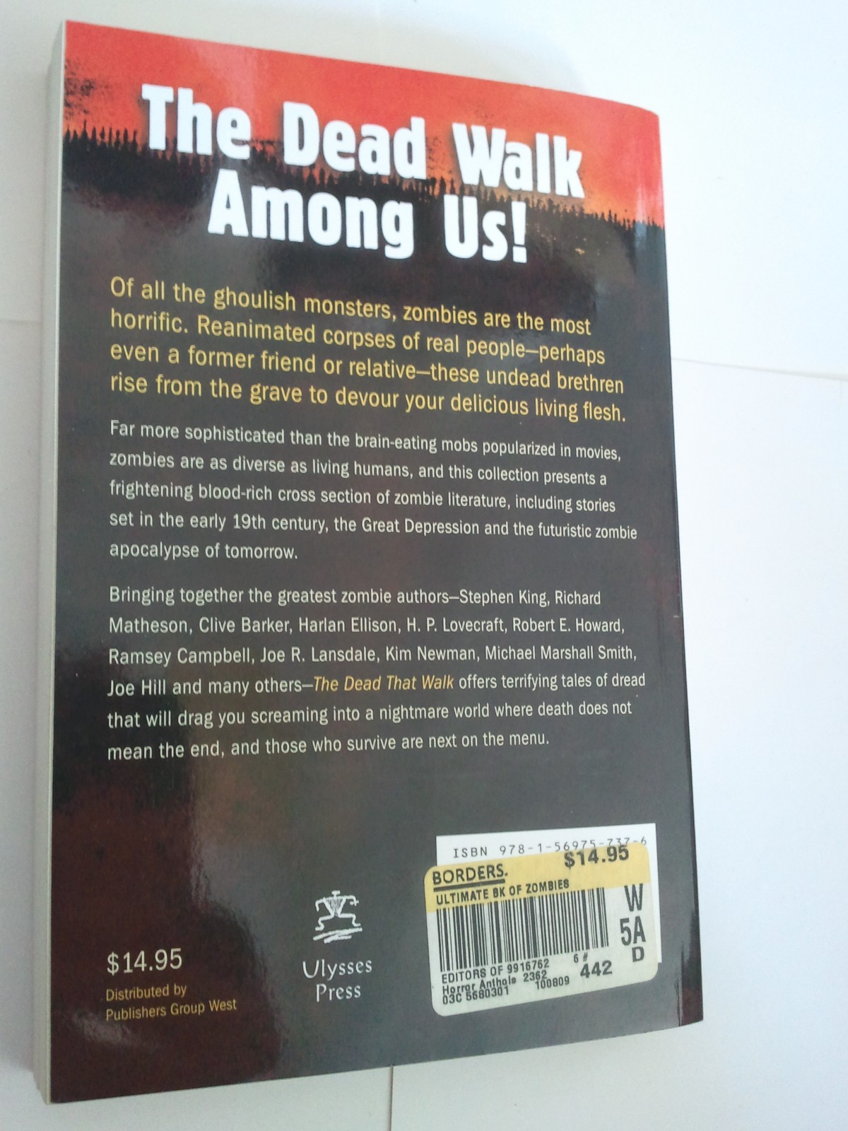 The Dead That Walk Ulysses Press Stephen Jones Clive Barker Steven King Joe Hill