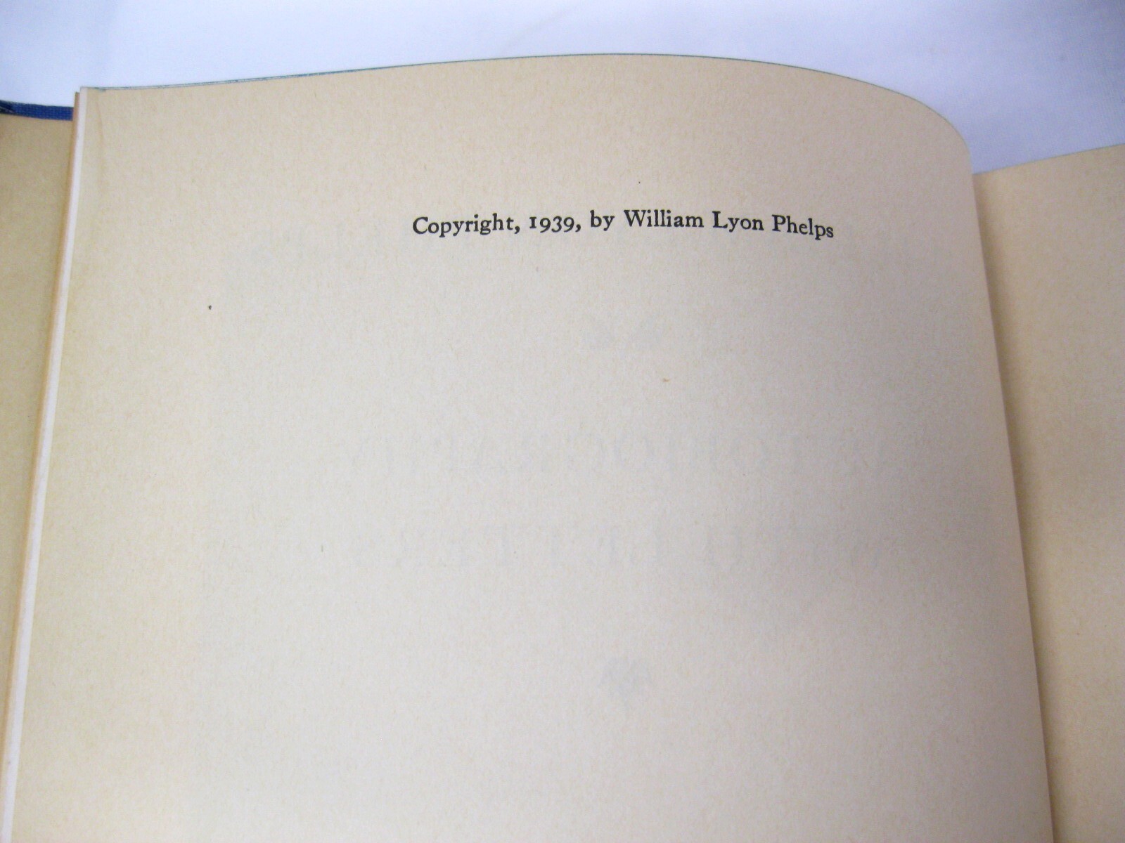 Autobiography with Letters SIGNED by William Lyon Phelps 1939 First Edition OUP