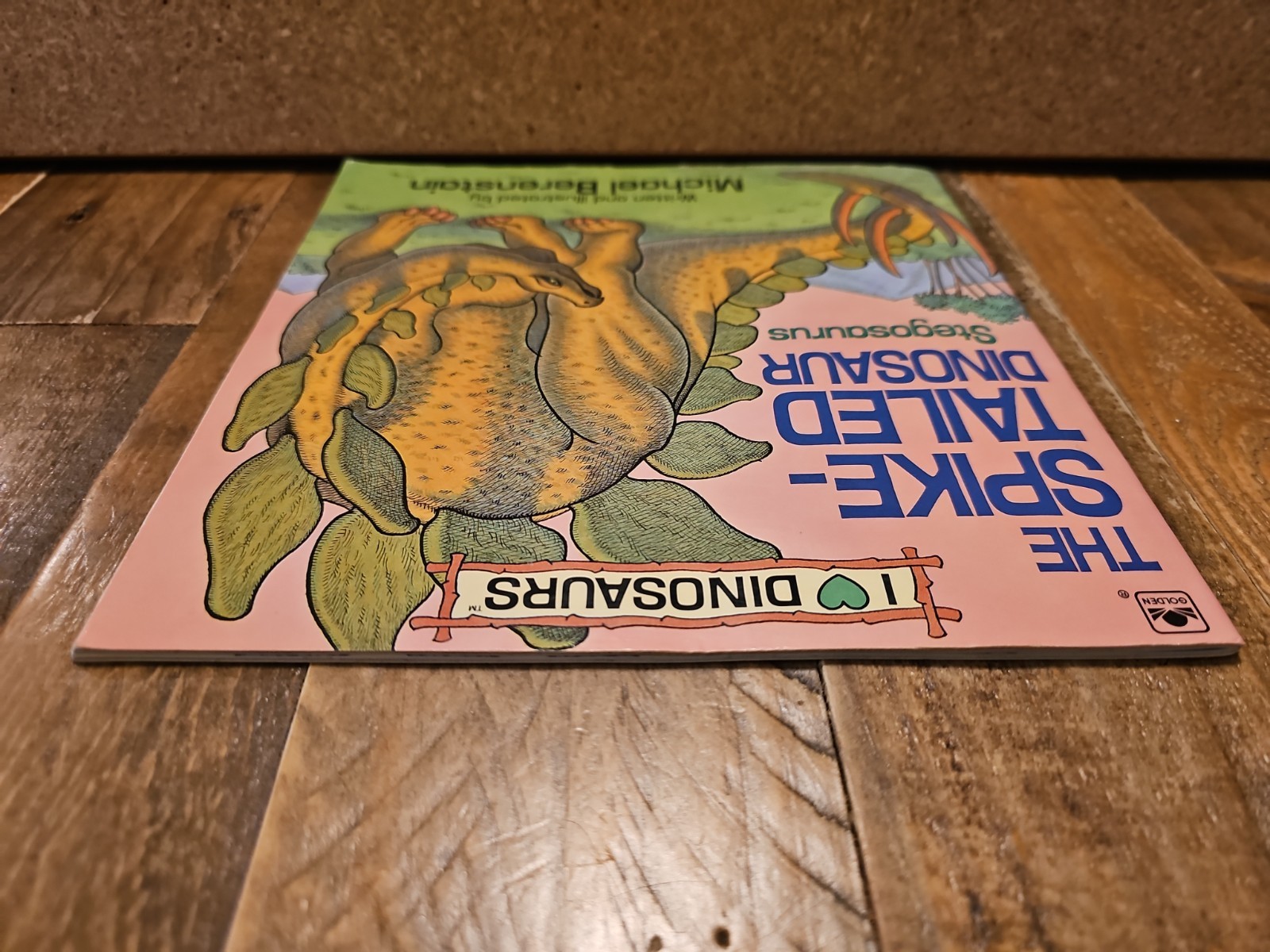 Golden Book The Spike-Tailed Dinosaur Stegosaurus by Michael Berenstain (1989)