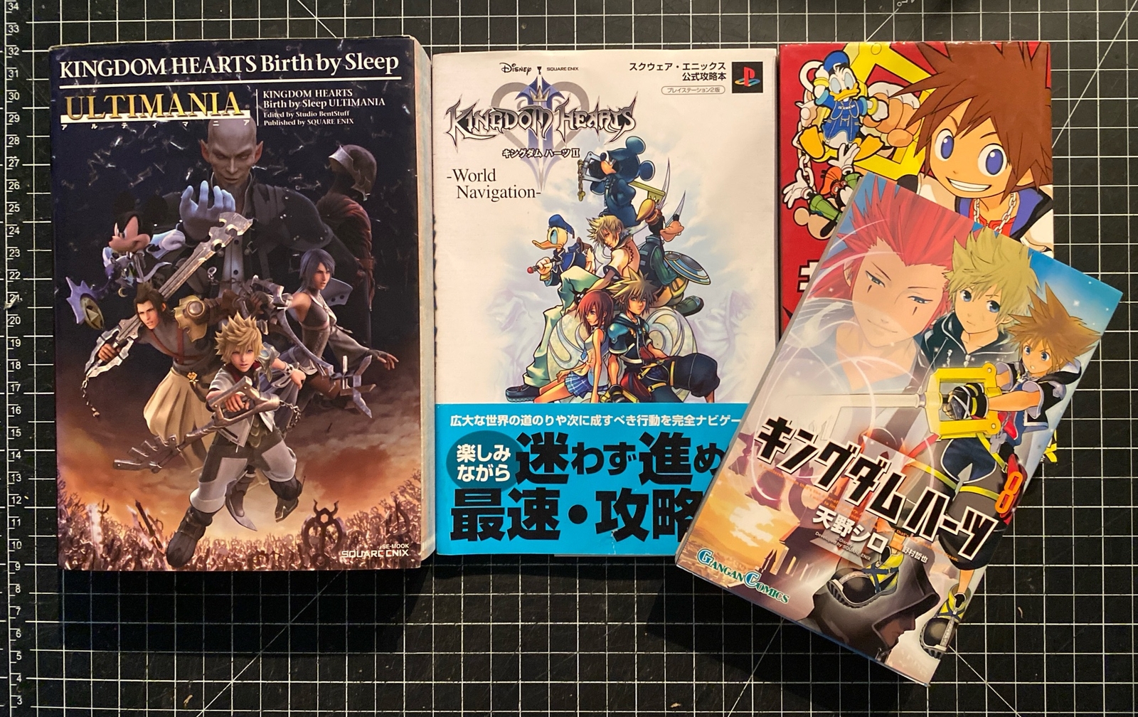 KINGDOM HEARTS (4 Volumes, Japanese Editions, Square Enix, Paperback)