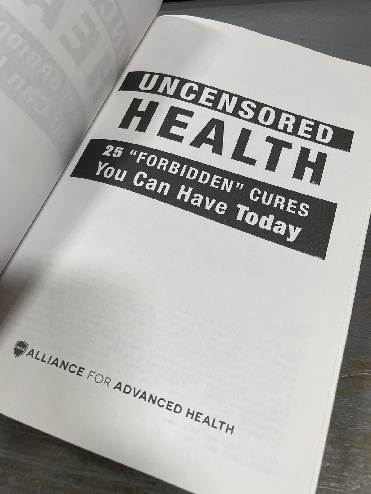 Uncensored Health 25 “Forbidden” Cures You Can Have Today Paperback