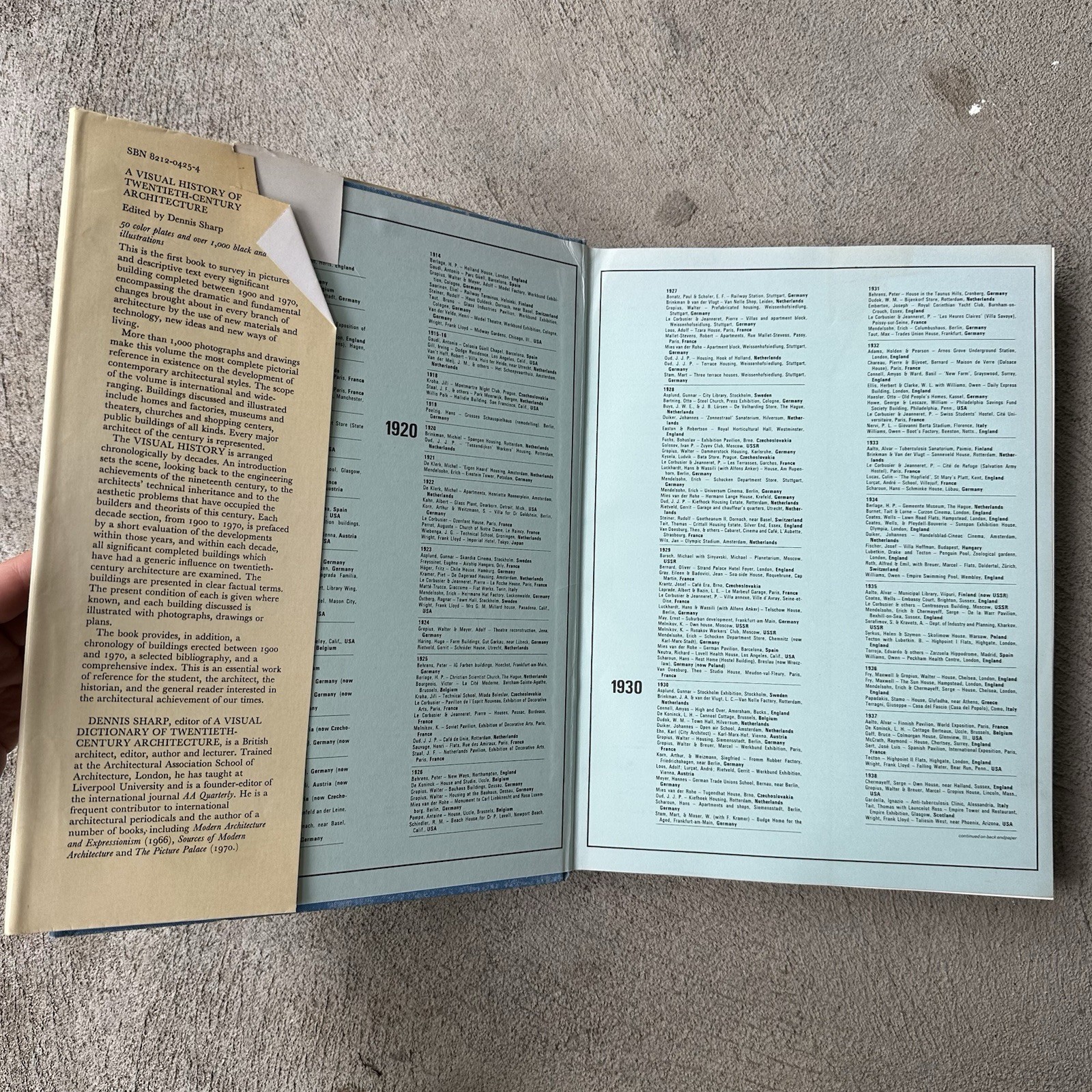 A Visual History of Twentieth Century Architecture by Dennis Sharp 1972 HC