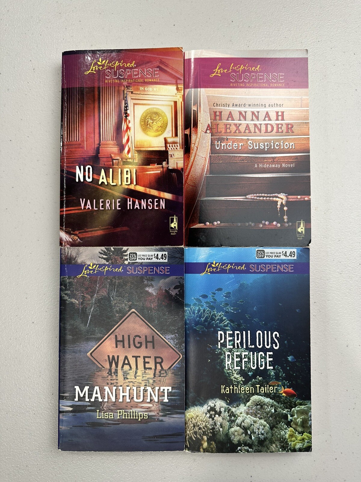 Love Inspired Suspense book lot of 25 paperback Miscellaneous Authors Some New