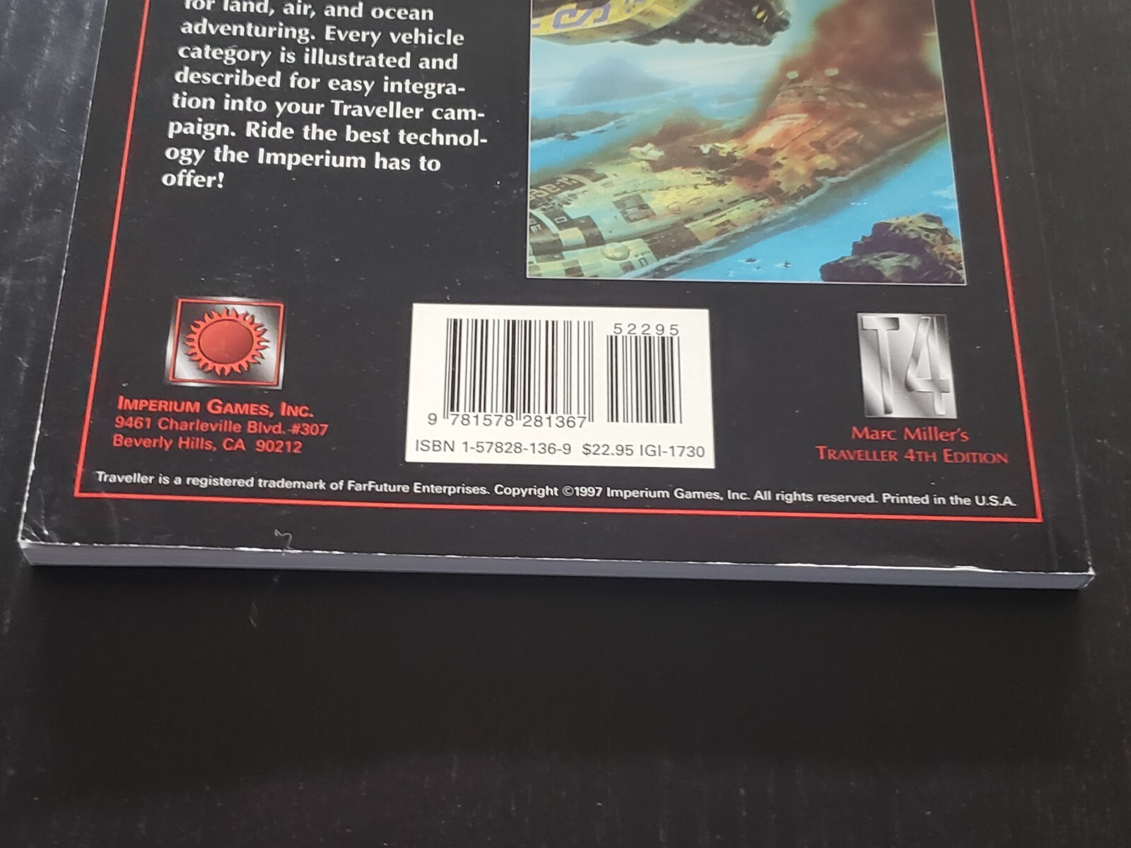 Marc Miller’s Traveller EMPEROR’S VEHICLES 4th Edition Softcover