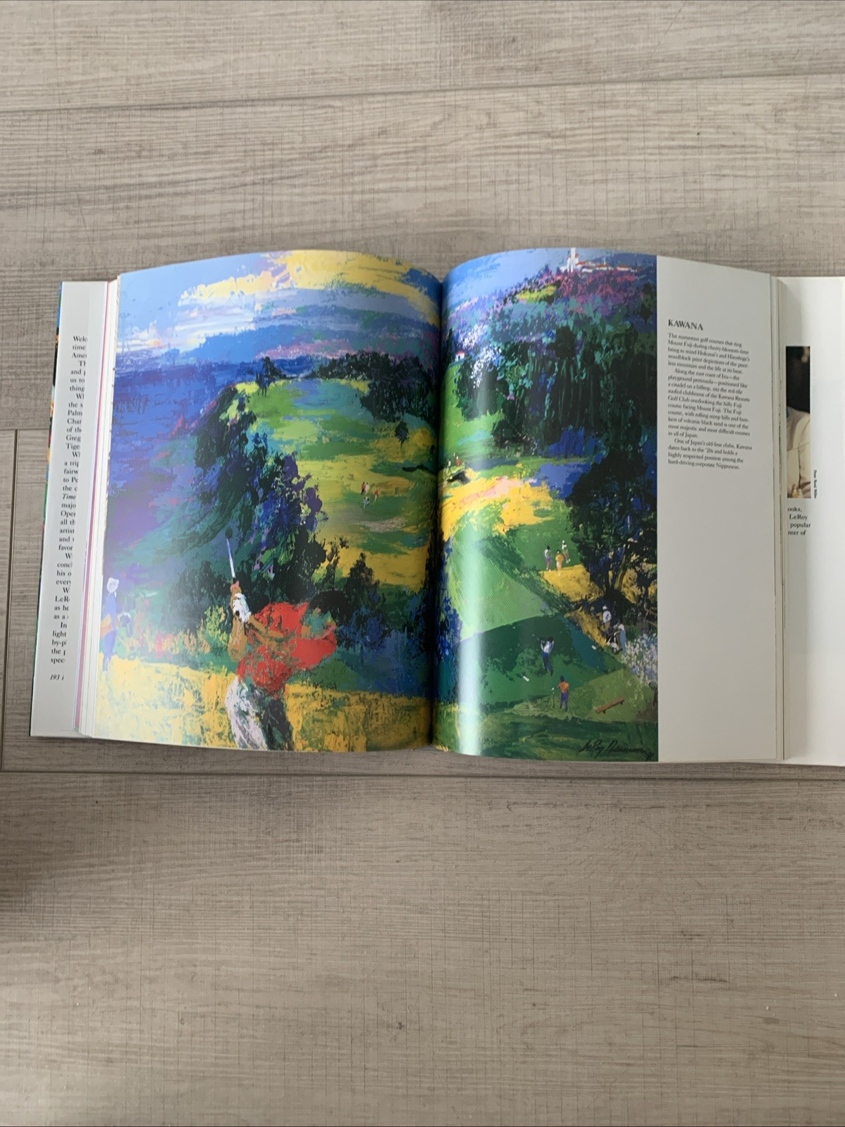 Leroy Neiman Signed Ist Ed 1992 HC Big Time Golf Full Color Famous Golfers New