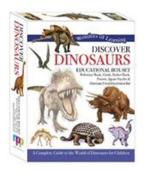 Discover Dinosaurs Educational Box Set : Reference Book, Sticker