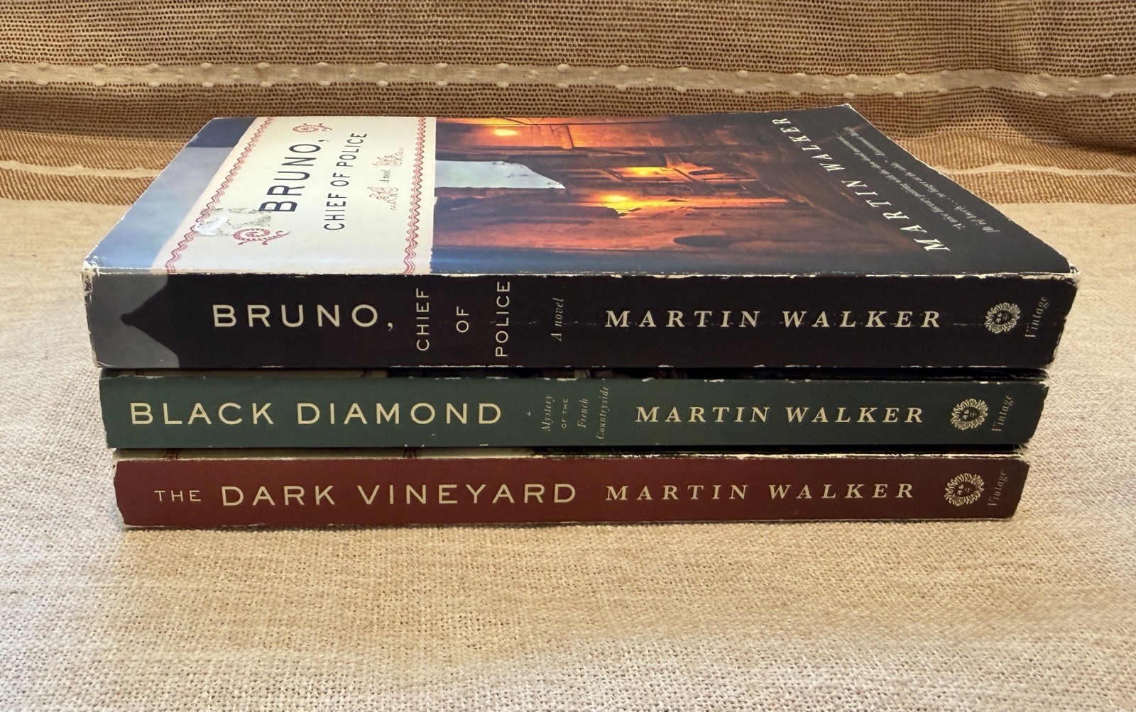 Lot of 3 French Countryside Mystery Paperbacks by Martin Walker, Black Diamond