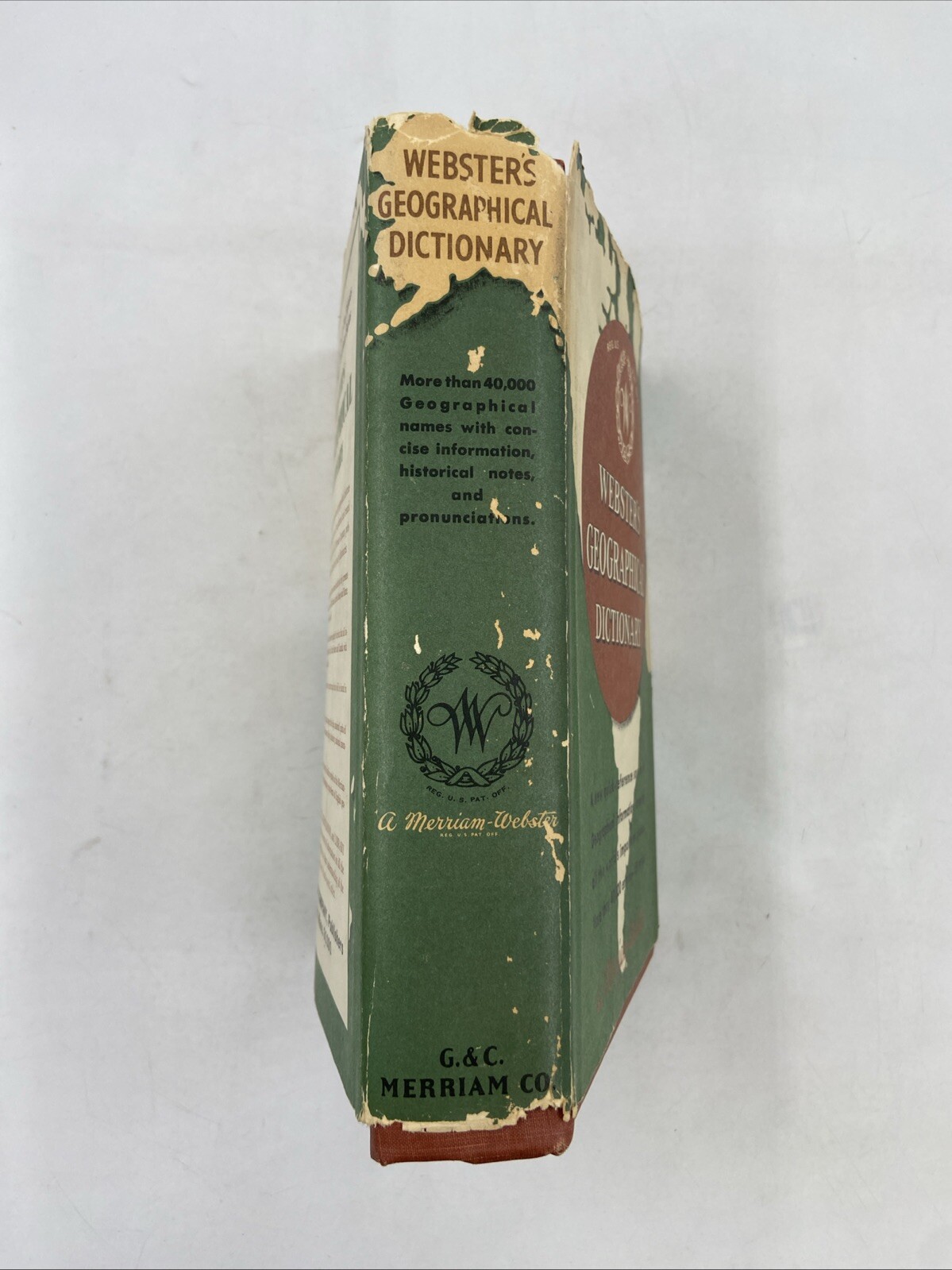 1967 ~ Webster’s Geographical Dictionary ~Thumb-Indexed Hardcover w/ Dust Jacket