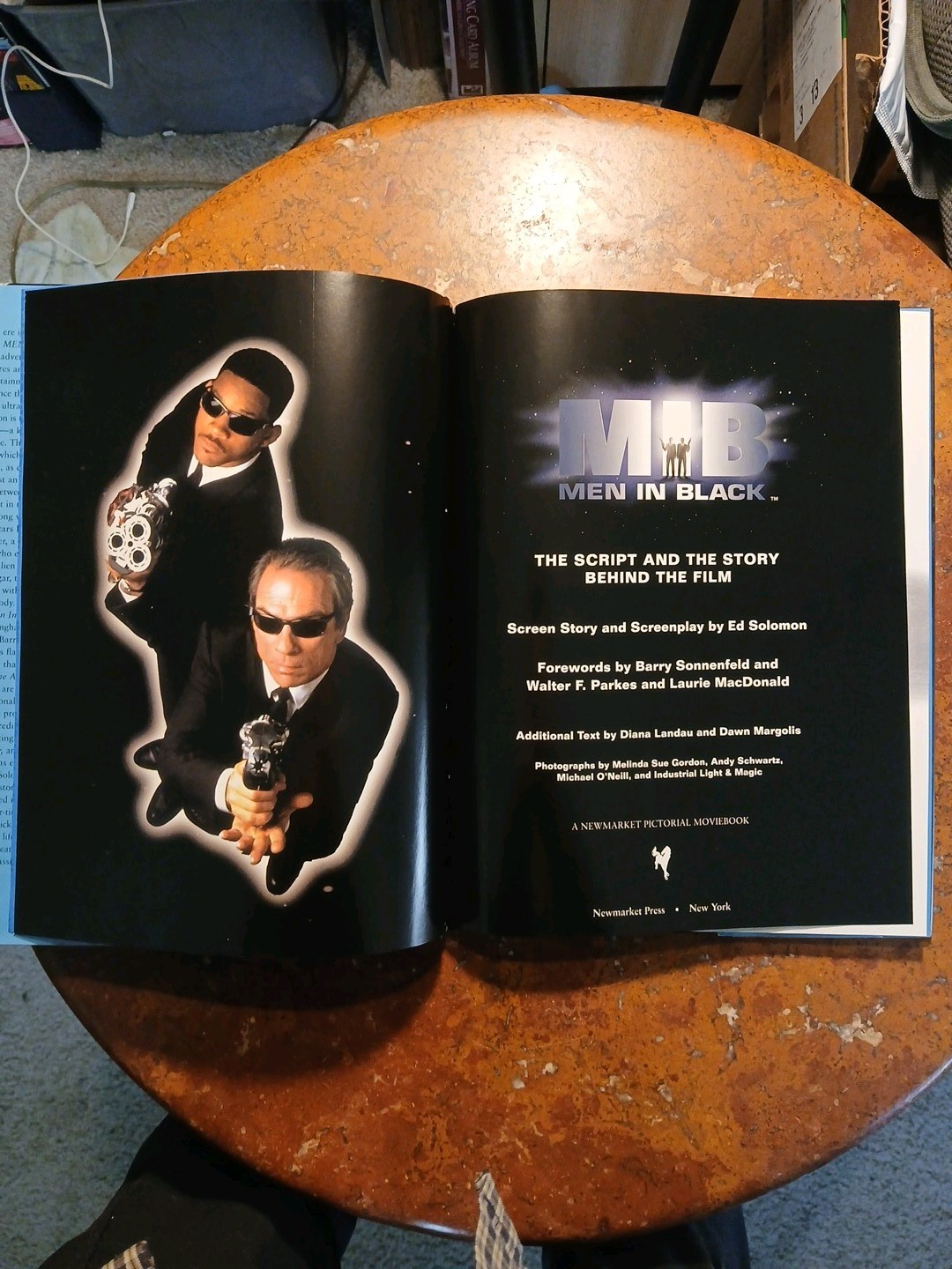 MEN IN BLACK- The Script And The Story Behind The Film- 1st Ed. HC/DJ EX-LIBRIS