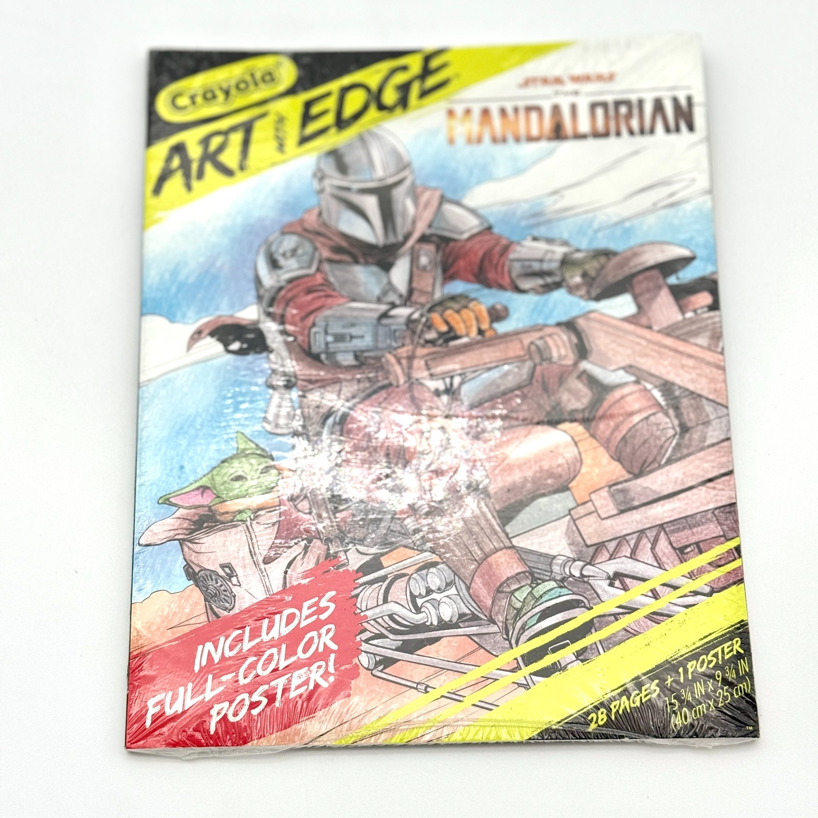 Crayola Art With Edge Star Wars The Mandalorian 28 Pages + 1 Poster New Sealed