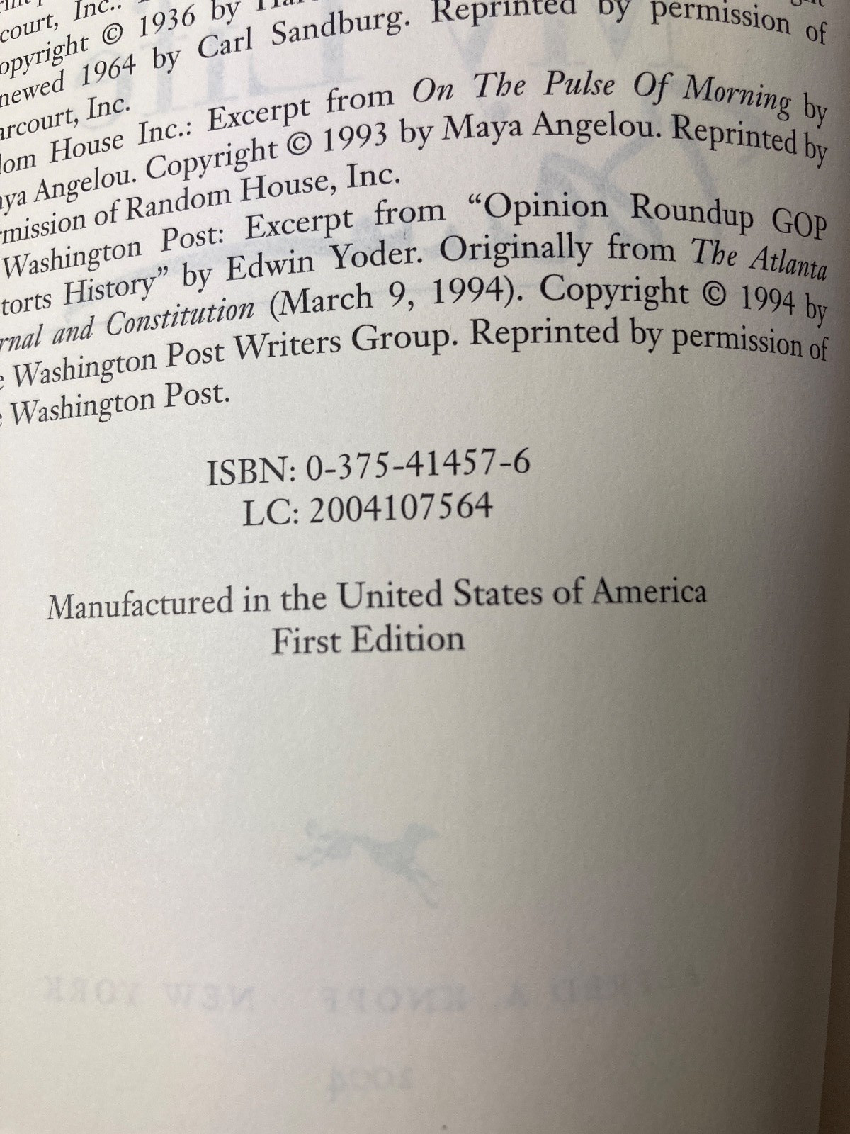 My Life SIGNED by Bill Clinton, 2004 HCDJ First Edtion