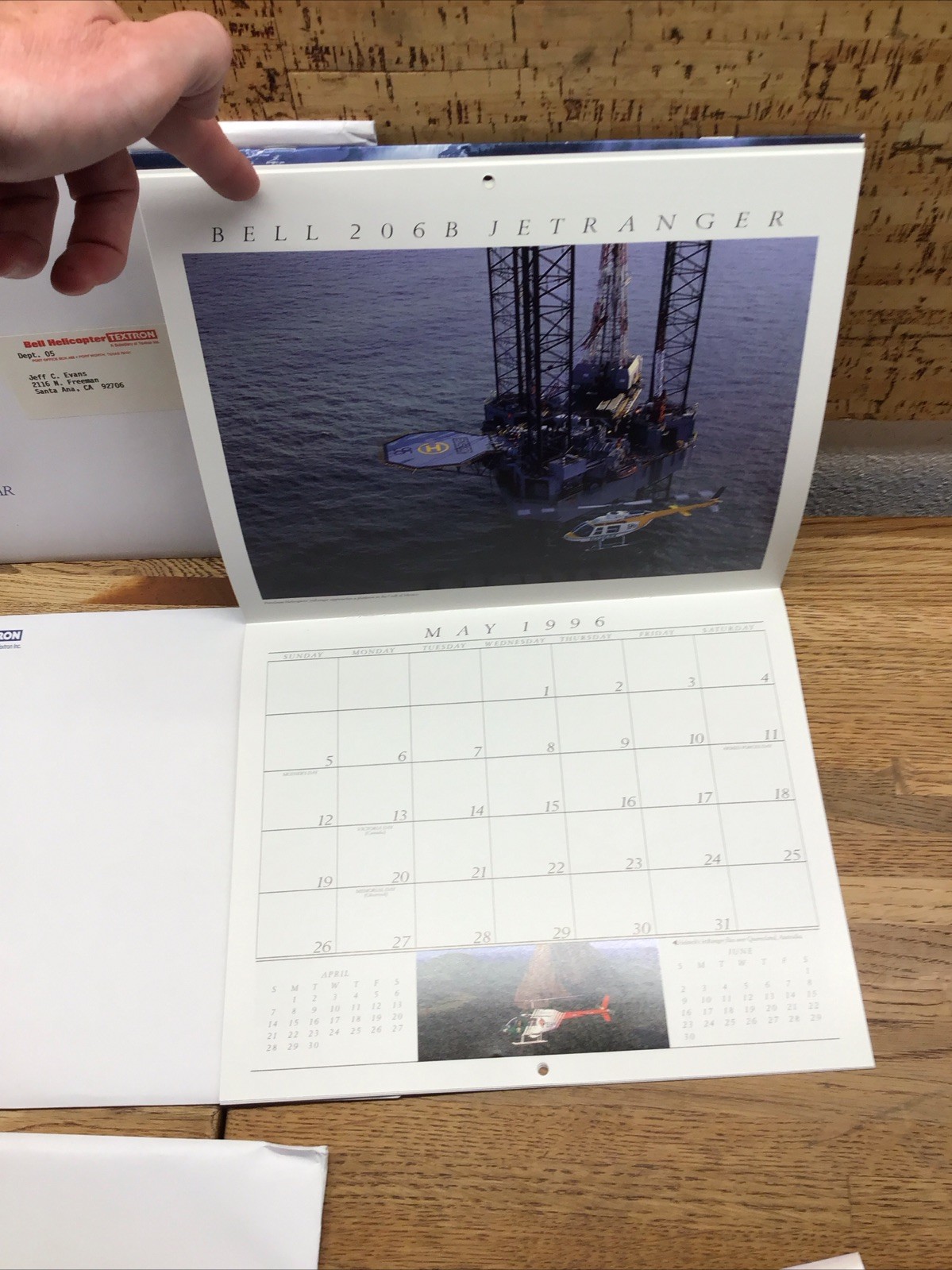 BELL HELICOPTER – Appointment Calendar – 1995 1996 1997 – Lot Of 3 – MM6.115
