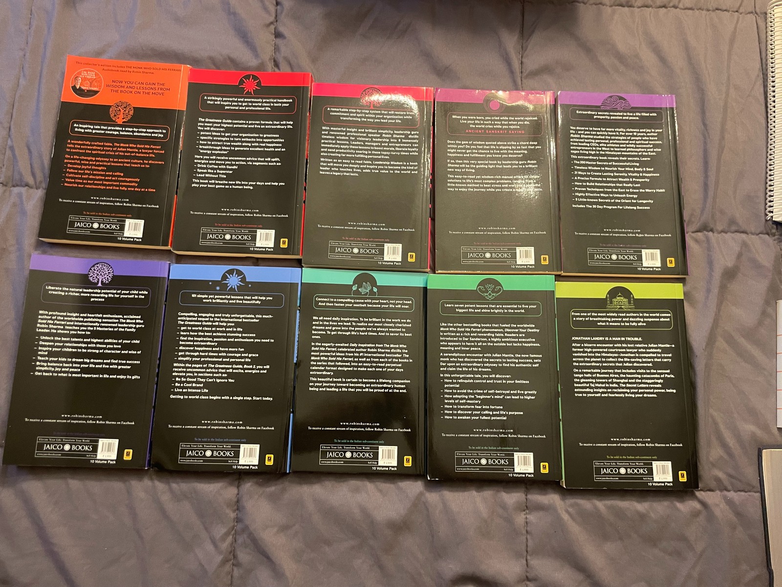 Robin Sharma Collector’s Edition 10 Volume Pack The Monk Who Sold His Ferrari