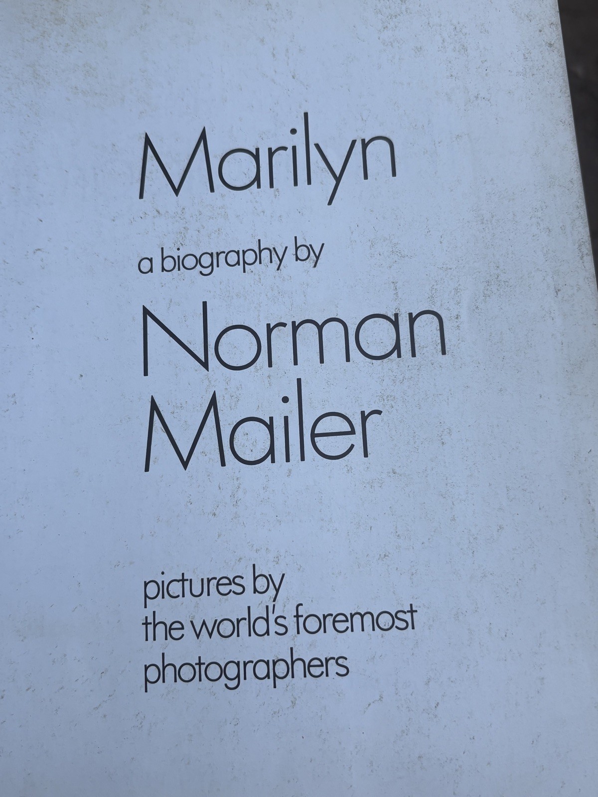 Marilyn: a Biography by Norman Mailer Illustrated Hardcover Entertainment Film