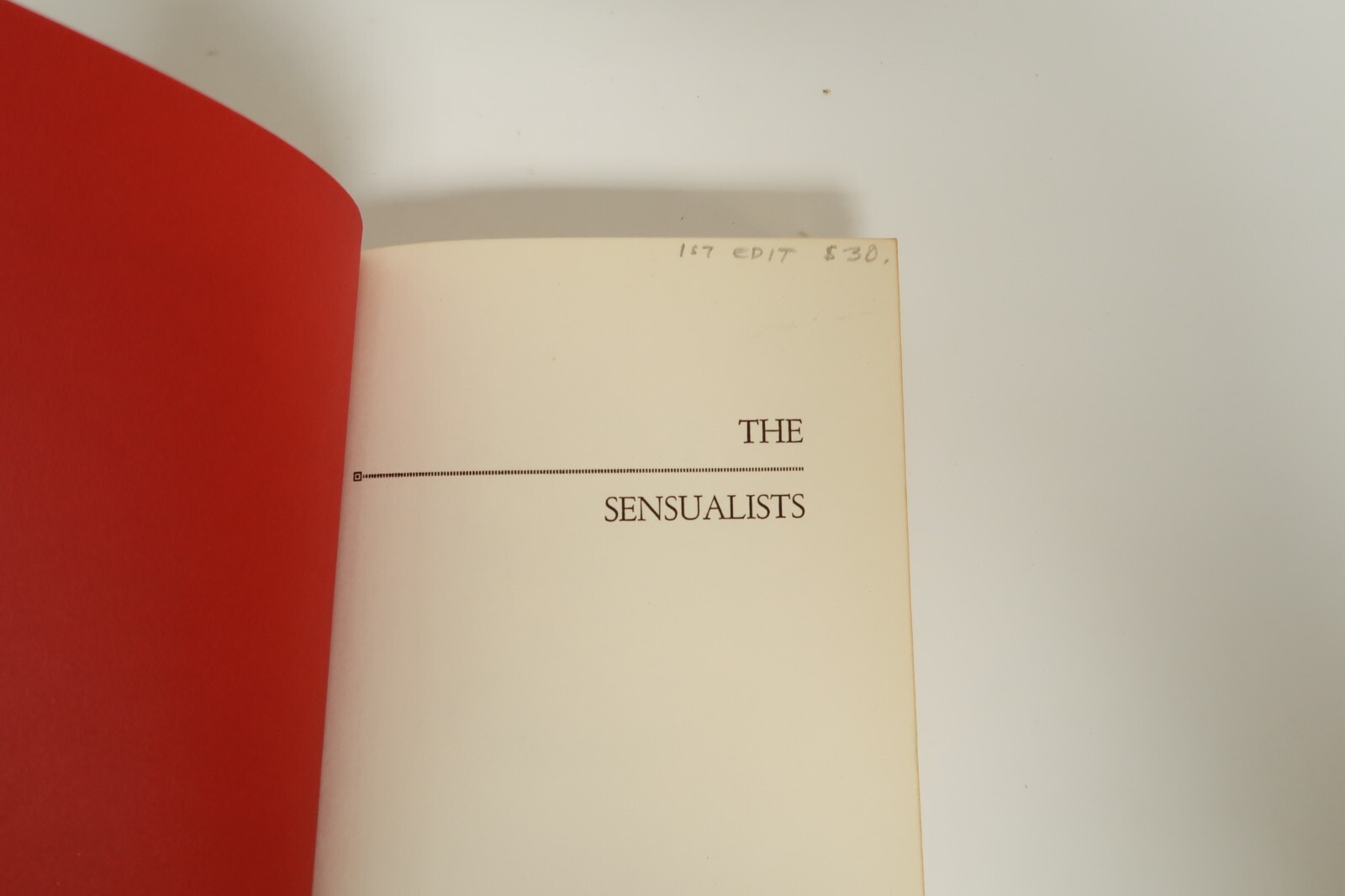 The Sensualists A Novel by Ben Hecht Julian Messner 1959 First Edition New York