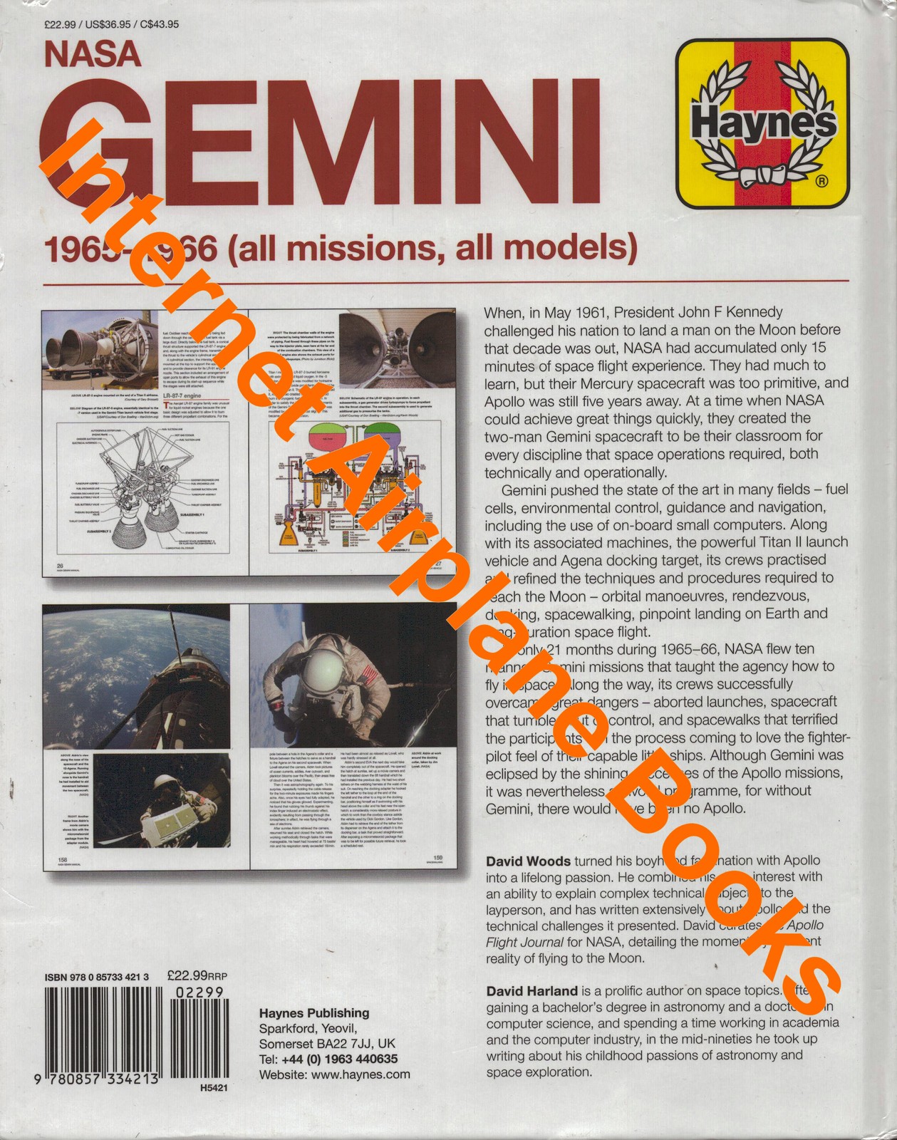 HAYNES GEMINI MISSIONS 1965-1966 NASA TECHNICAL DETAILS ASTRONAUTS TECHNOLOGY HB