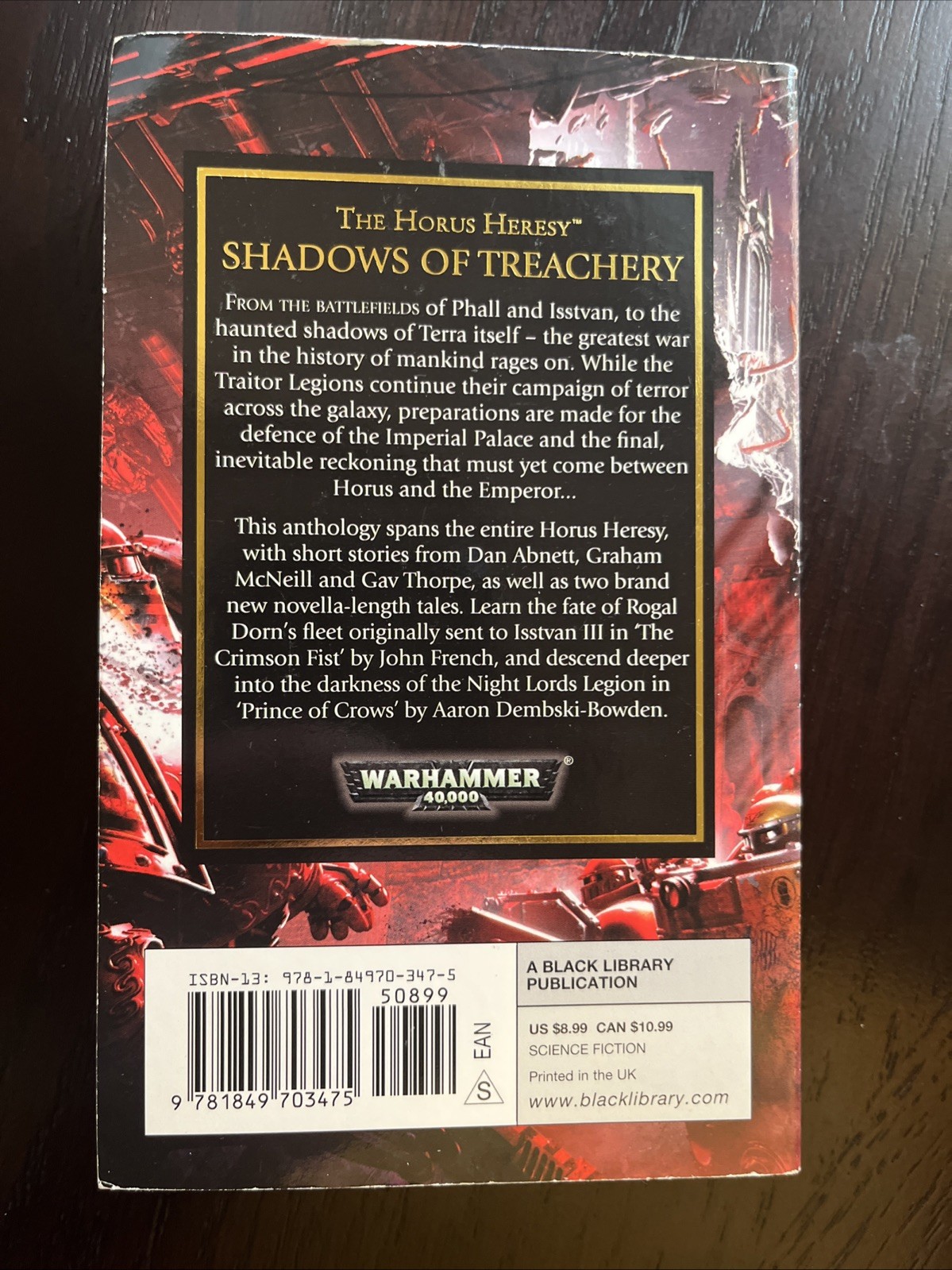 Shadows of Treachery by Nick Kyme (2012, Mass Market Paperback) Horus Heresy VGC